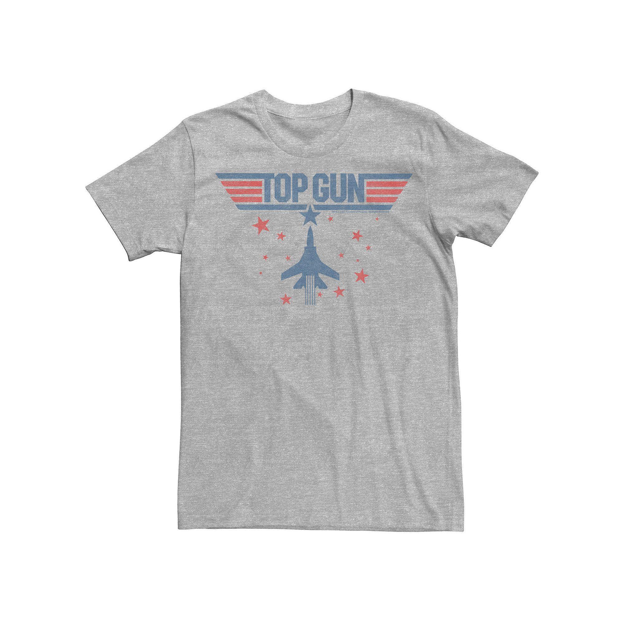 Men's Top Gun Jet Stars Classic Logo Tee, Size: Small, Athletic Grey Product Image