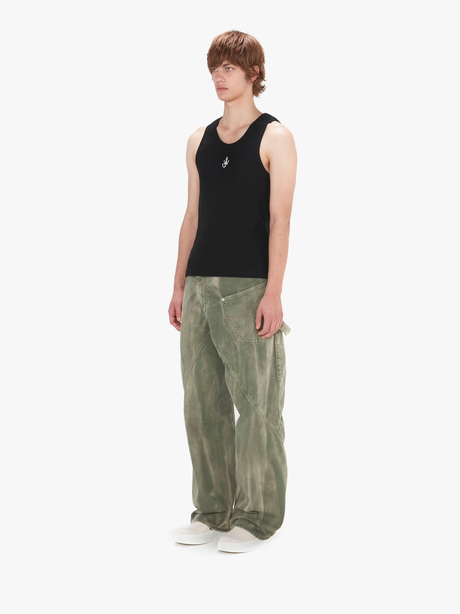 TANK TOP WITH ANCHOR LOGO EMBROIDERY Product Image