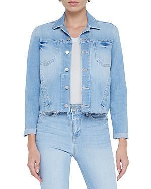 LAgence Janelle Slim-Fit Raw Denim Jacket Product Image