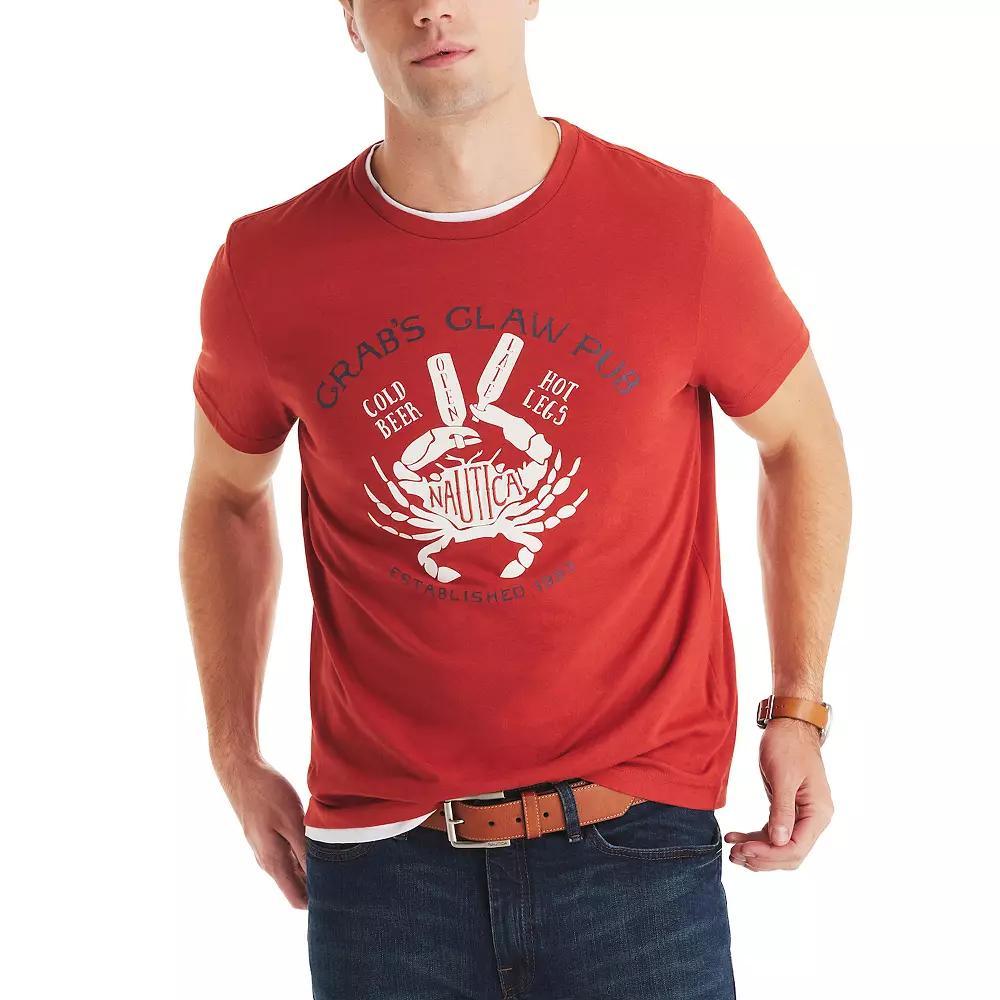 Men's Nautica Yacht Club Graphic Tee, Size: Medium, Crab Claw Product Image