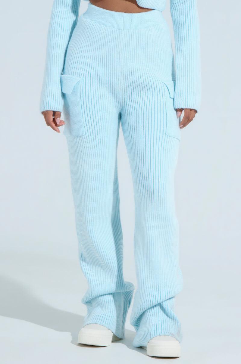 LUCY SWEATER KNIT CARGO PANT Product Image