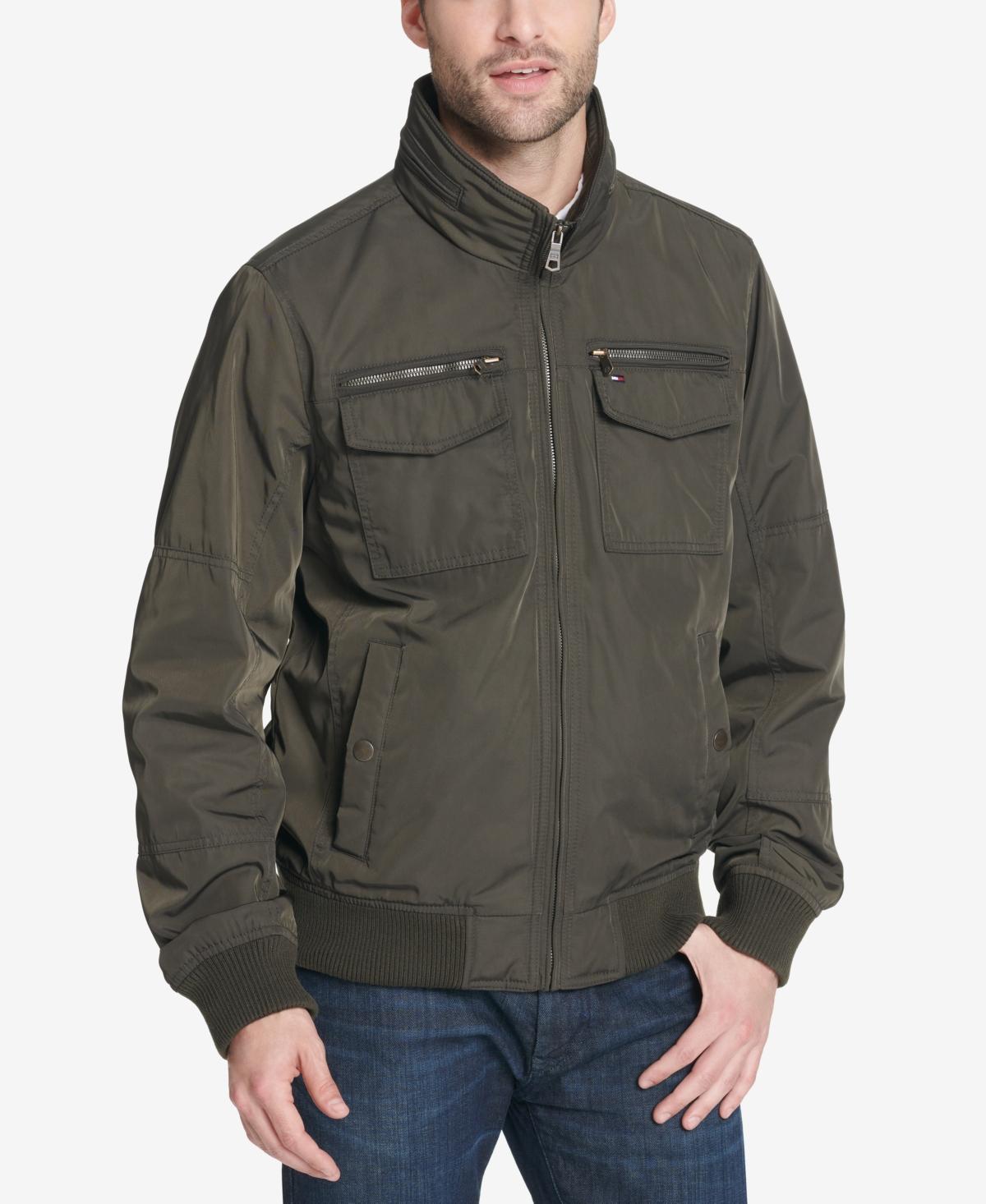 Mens Tommy Hilfiger Lightweight Performance Bomber Jacket, Mens Green Product Image