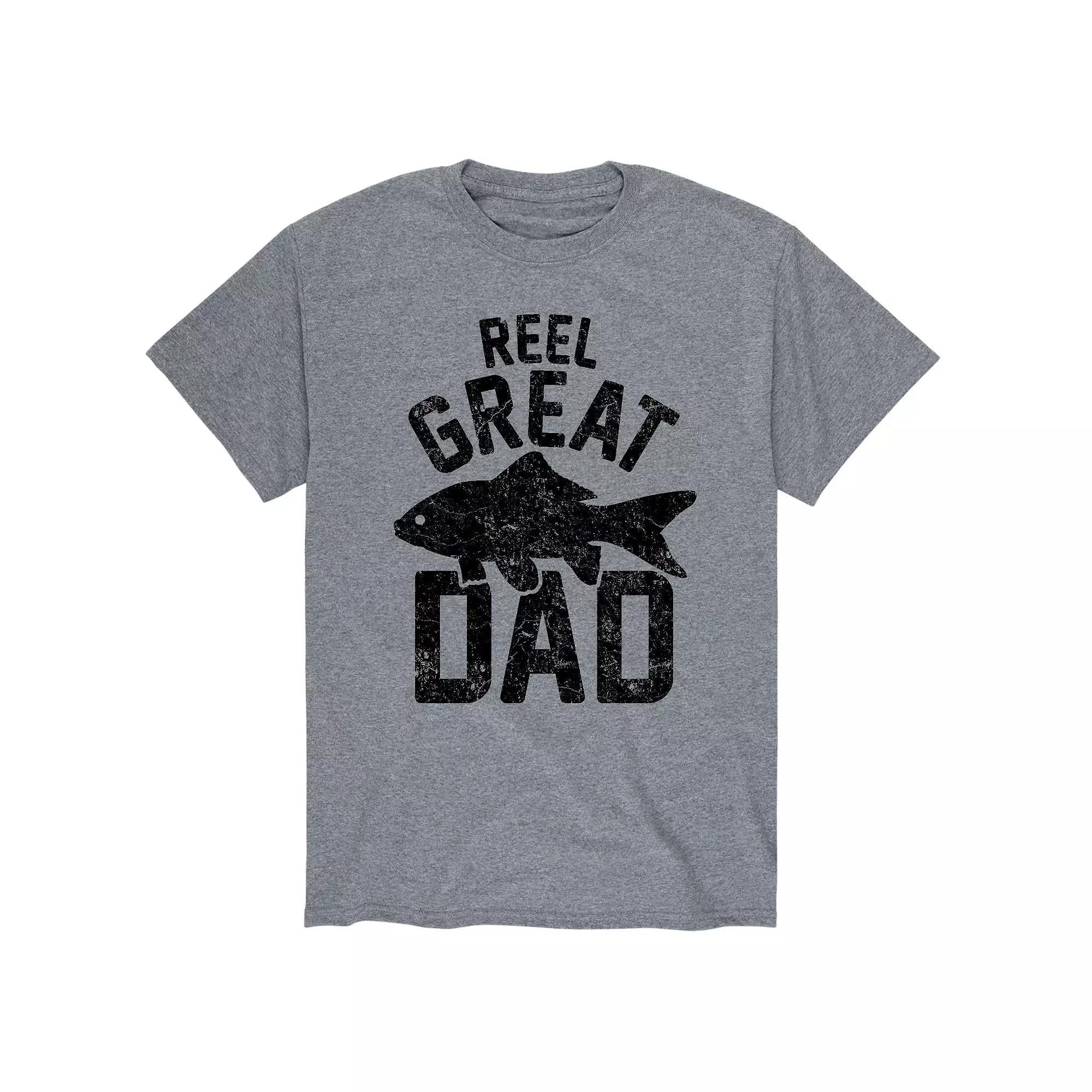 Mens Reel Great Dad Fishing Tee Product Image