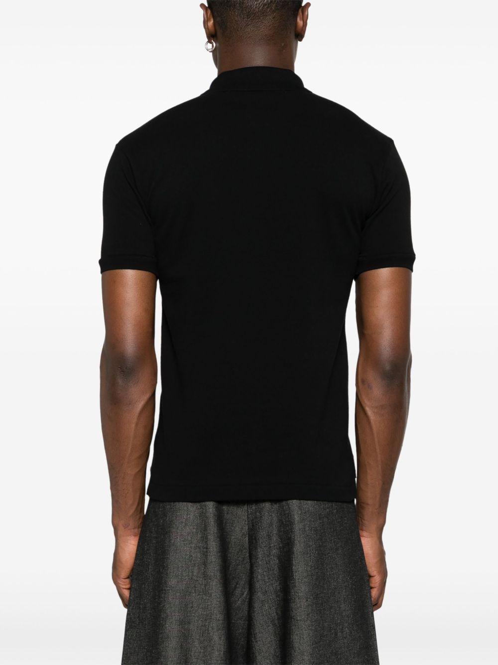 heart-patch piqué polo shirt Product Image