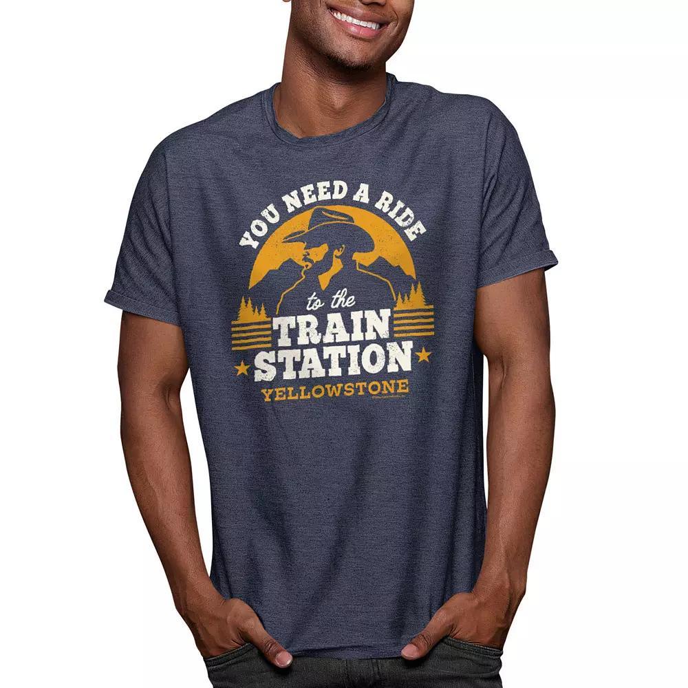 Mens Yellowstone Train Station Tee Product Image