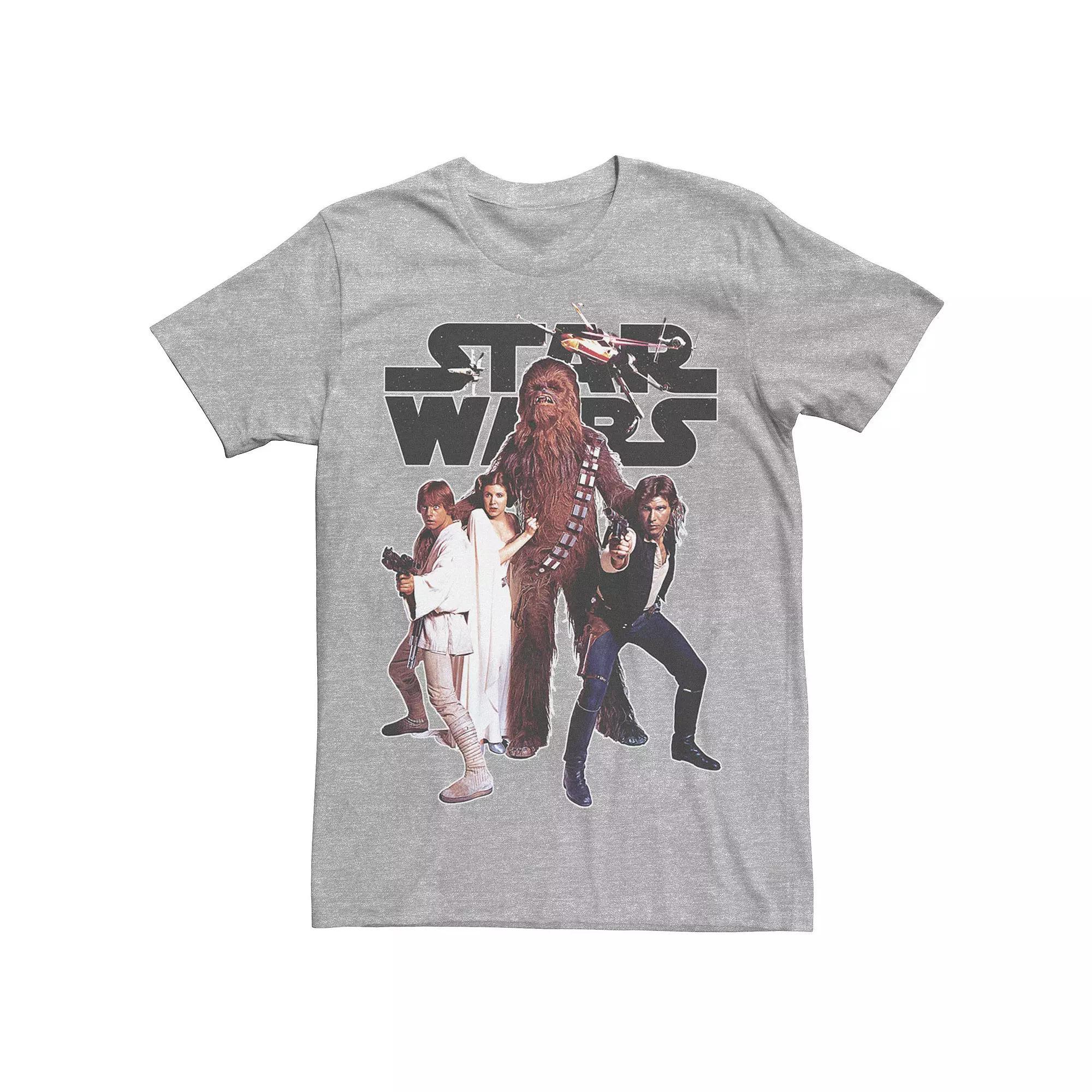Men's Star Wars Rebel Squad Logo Tee, Size: Small, Athletic Grey Product Image