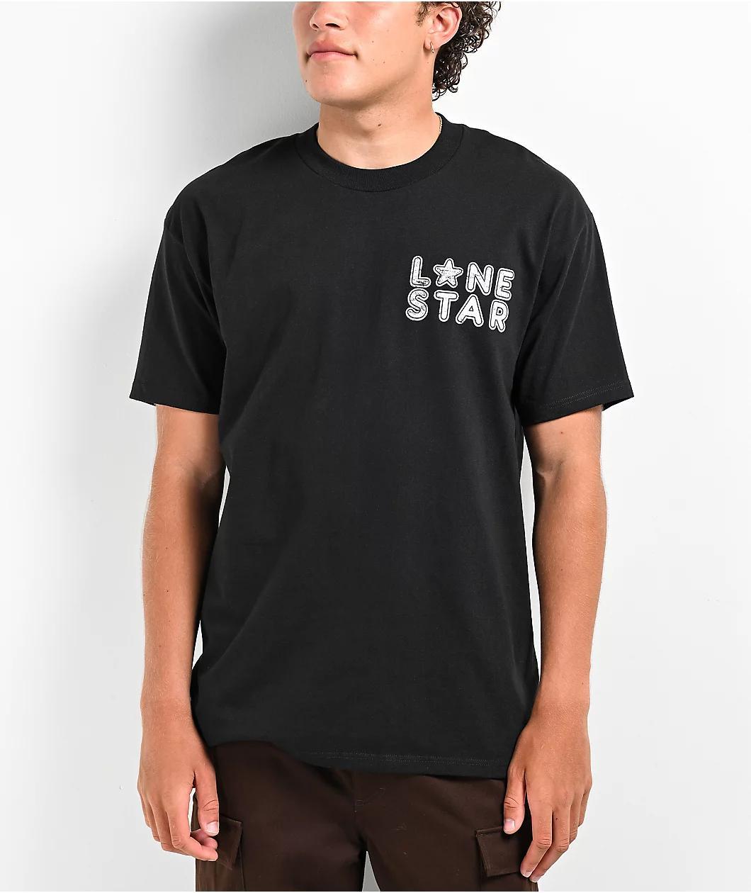 Lonestar by That Mexican OT Star Wings Black T-Shirt Product Image