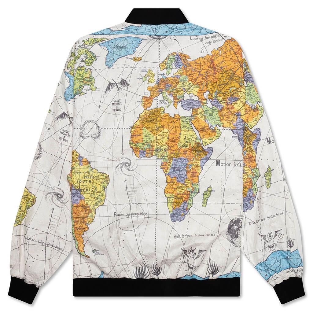 Saint Michael x Dr. Woo World Map Jacket - White Male Product Image