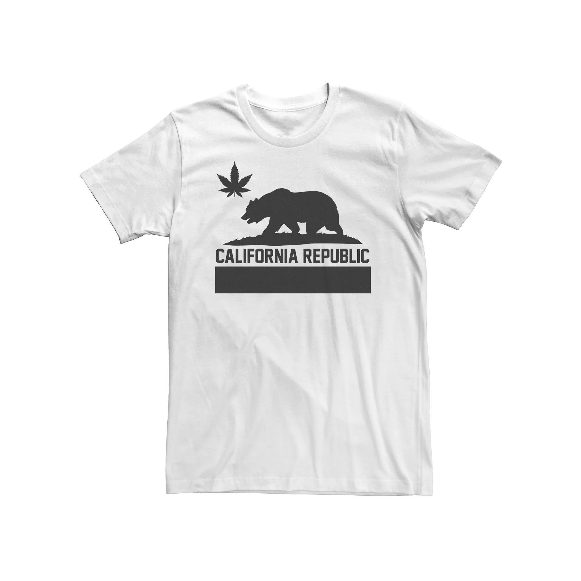 Big & Tall Alternate California Republic Flag Stamp Tee, Men's, Size: 3XL, White Product Image