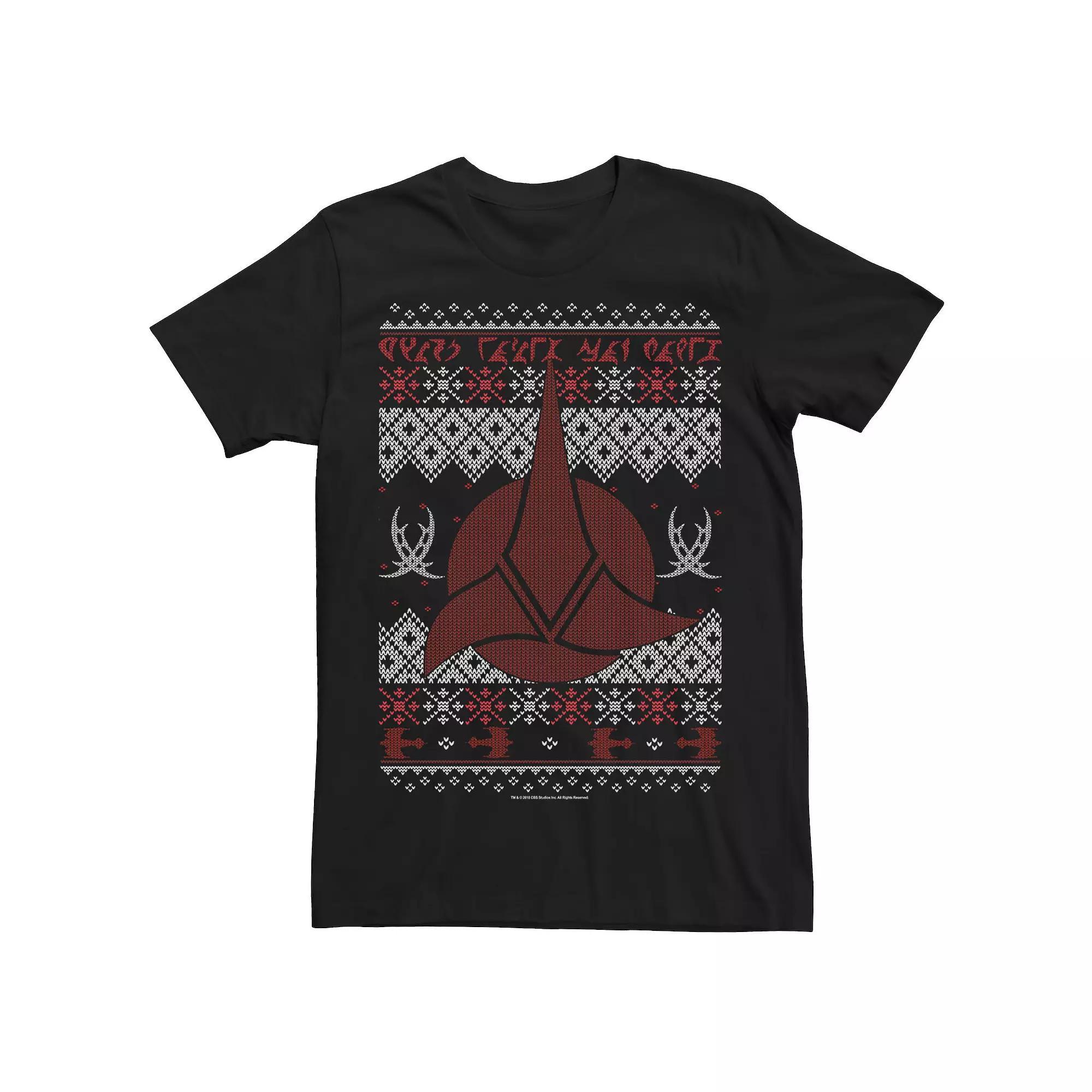 Men's Star Trek Next Generation Klingon Symbol Tee, Size: XXL, Black Product Image