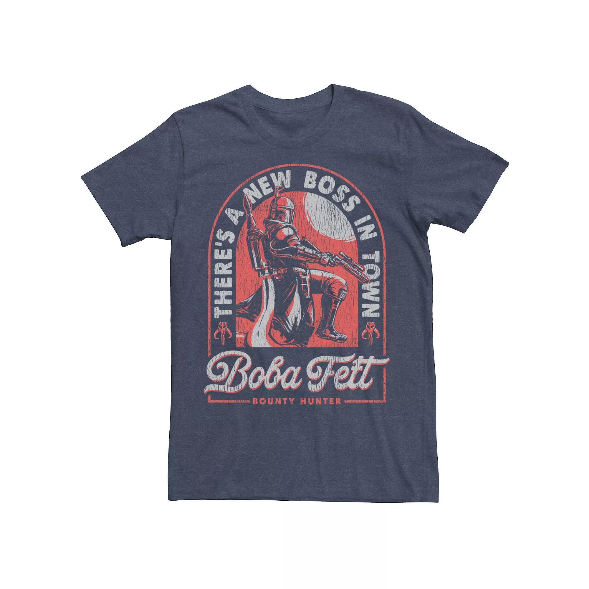 Men's Star Wars Boba Fett There's A New Boss In Town Tee, Size: Small, Red Product Image
