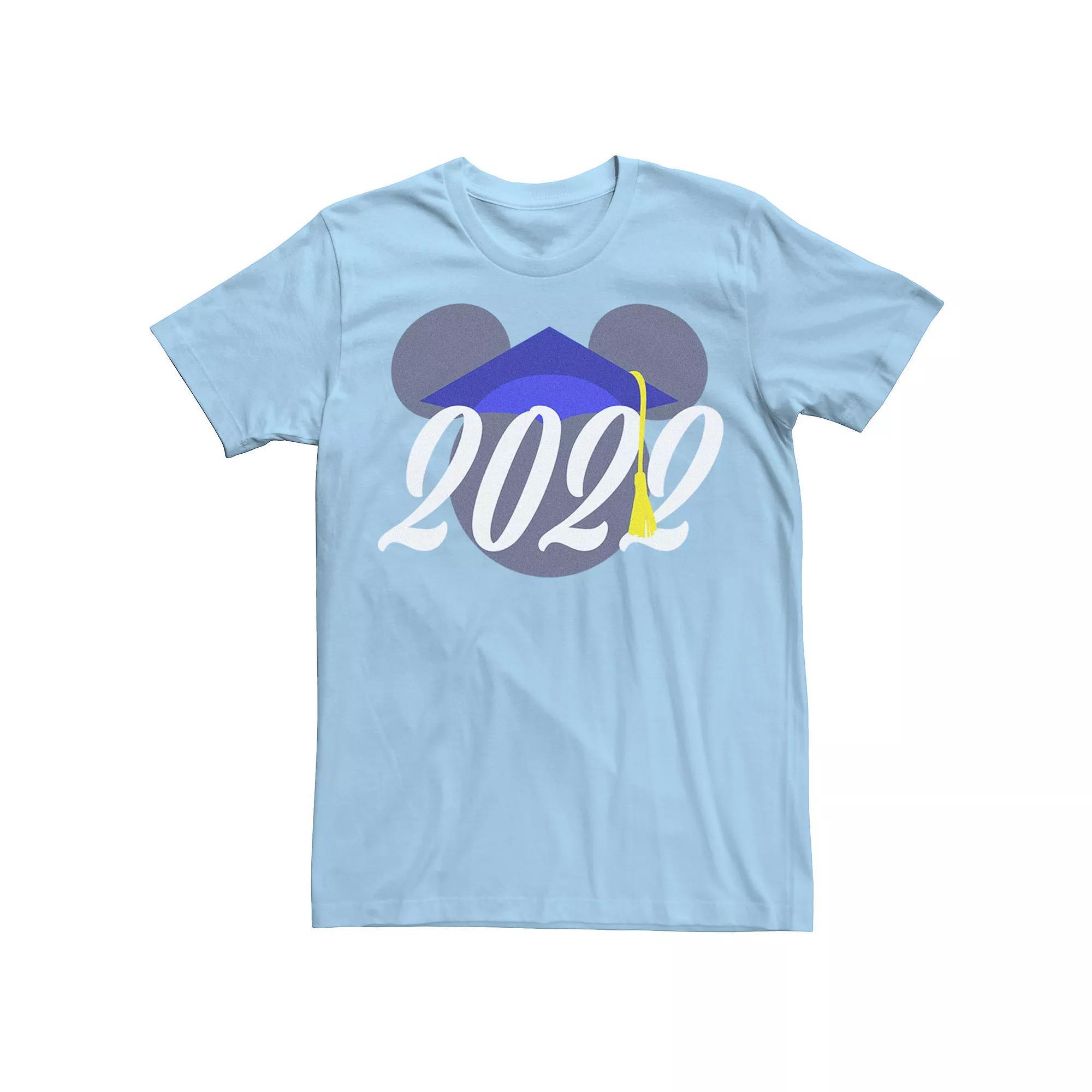 Disney's Mickey Classic 2022 Grad Tassel Men's Tee, Size: Small, Light Blue Product Image