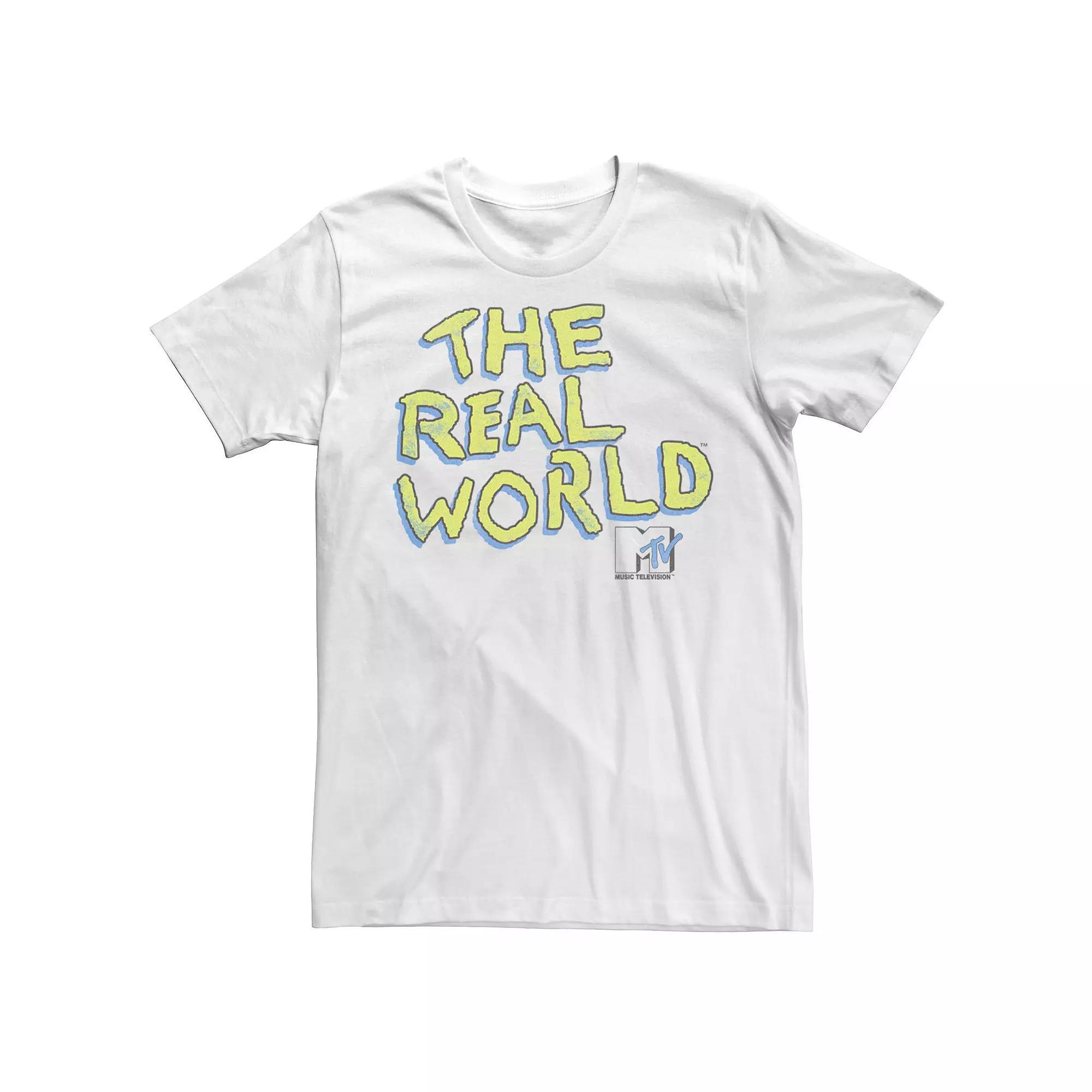 Men's MTV The Real World Pop Color Short Sleeve Tee, Size: XXL, White Product Image