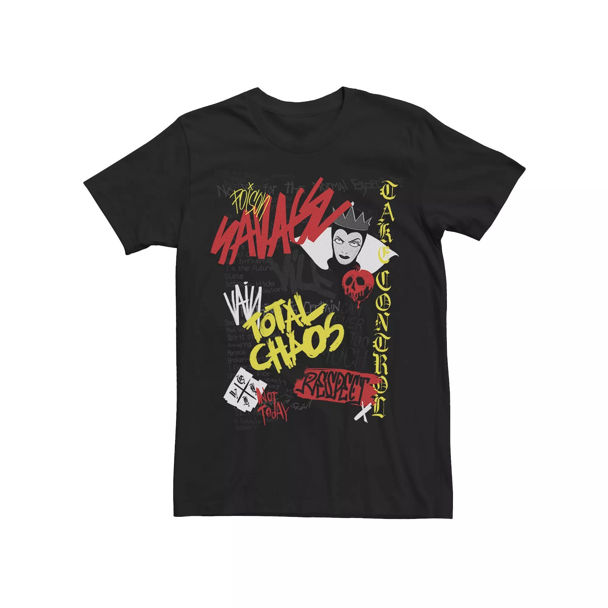 Disneys Sleeping Beauty Maleficent Mens Valentines Day Evil Queen Graffiti Tee Product Image