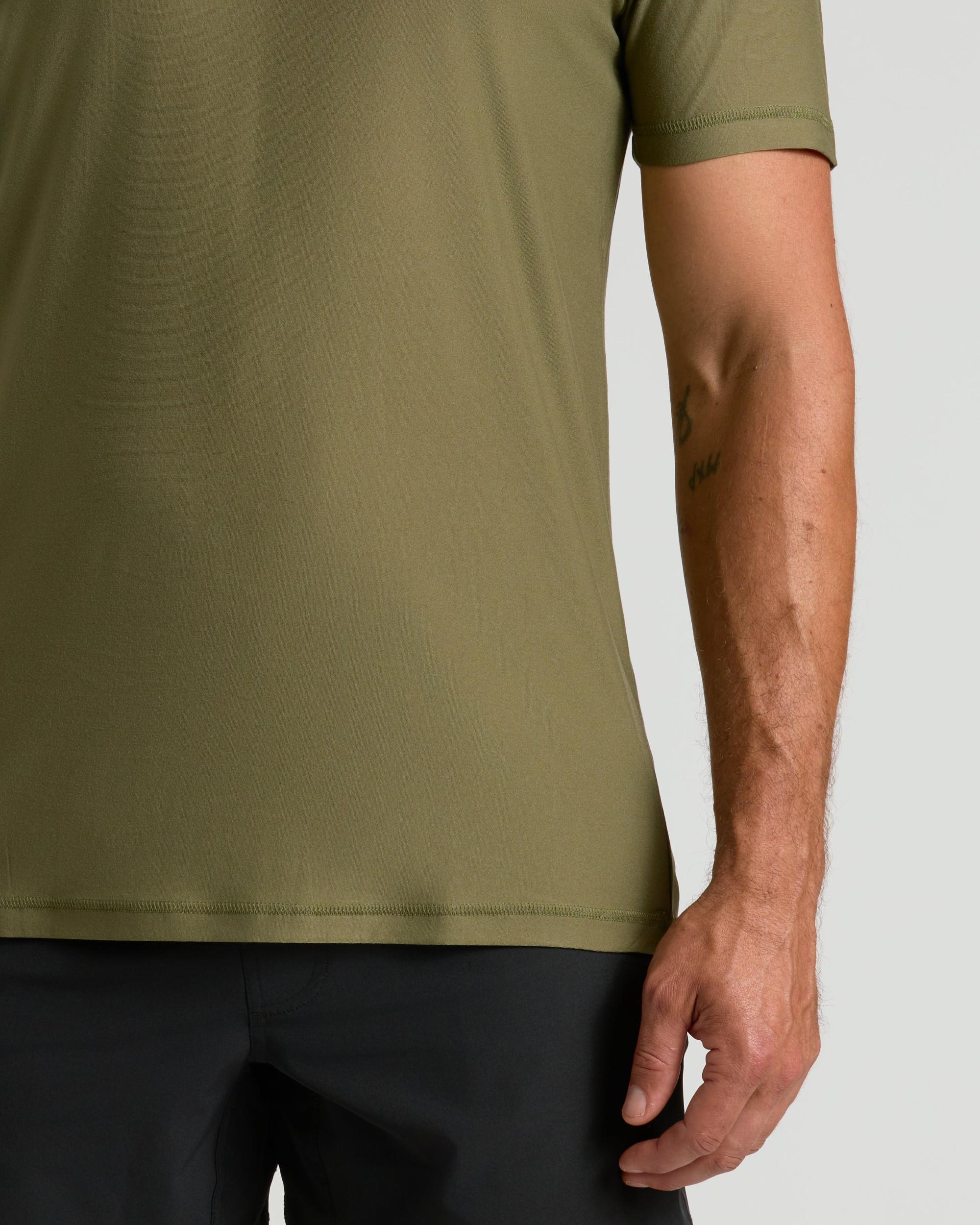 Military Green Active Crew Neck Tee Product Image