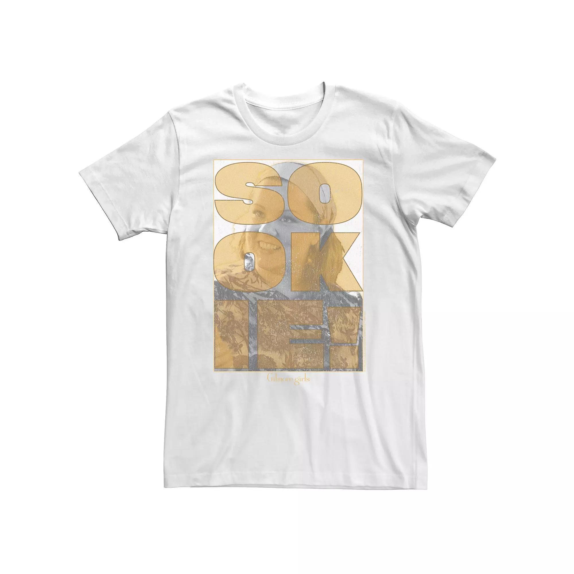 Big & Tall Gilmore Girls Sookie Text Overlay Tee, Men's, Size: 4XLT, White Product Image