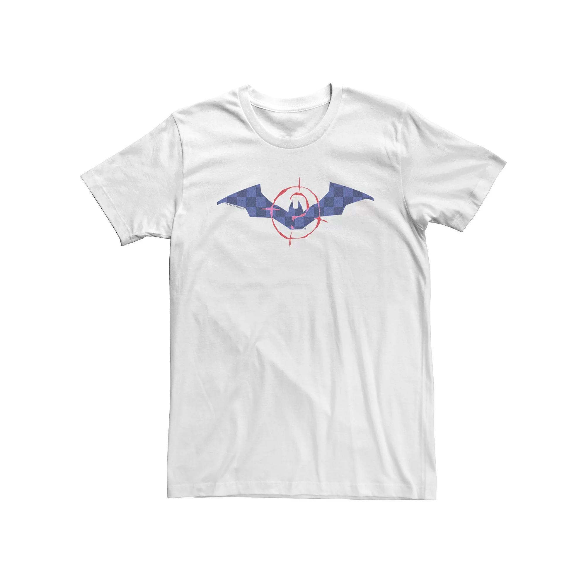 Big & Tall DC Comic Batman Mask Up Red And Blue Tee, Men's, Size: 3XL Tall, White Product Image