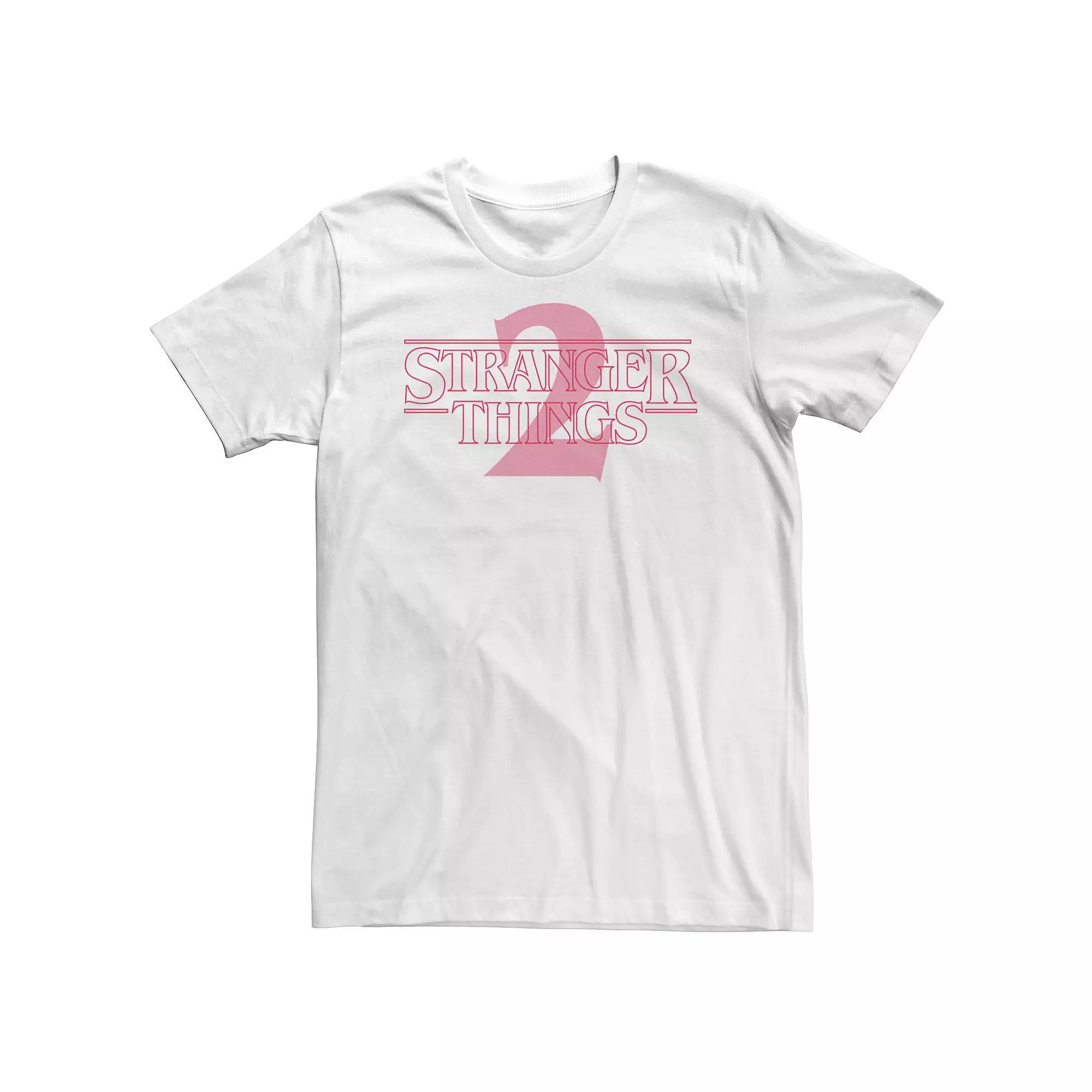 Big & Tall Netflix Stranger Things 2 Simple Logo Tee, Mens Product Image