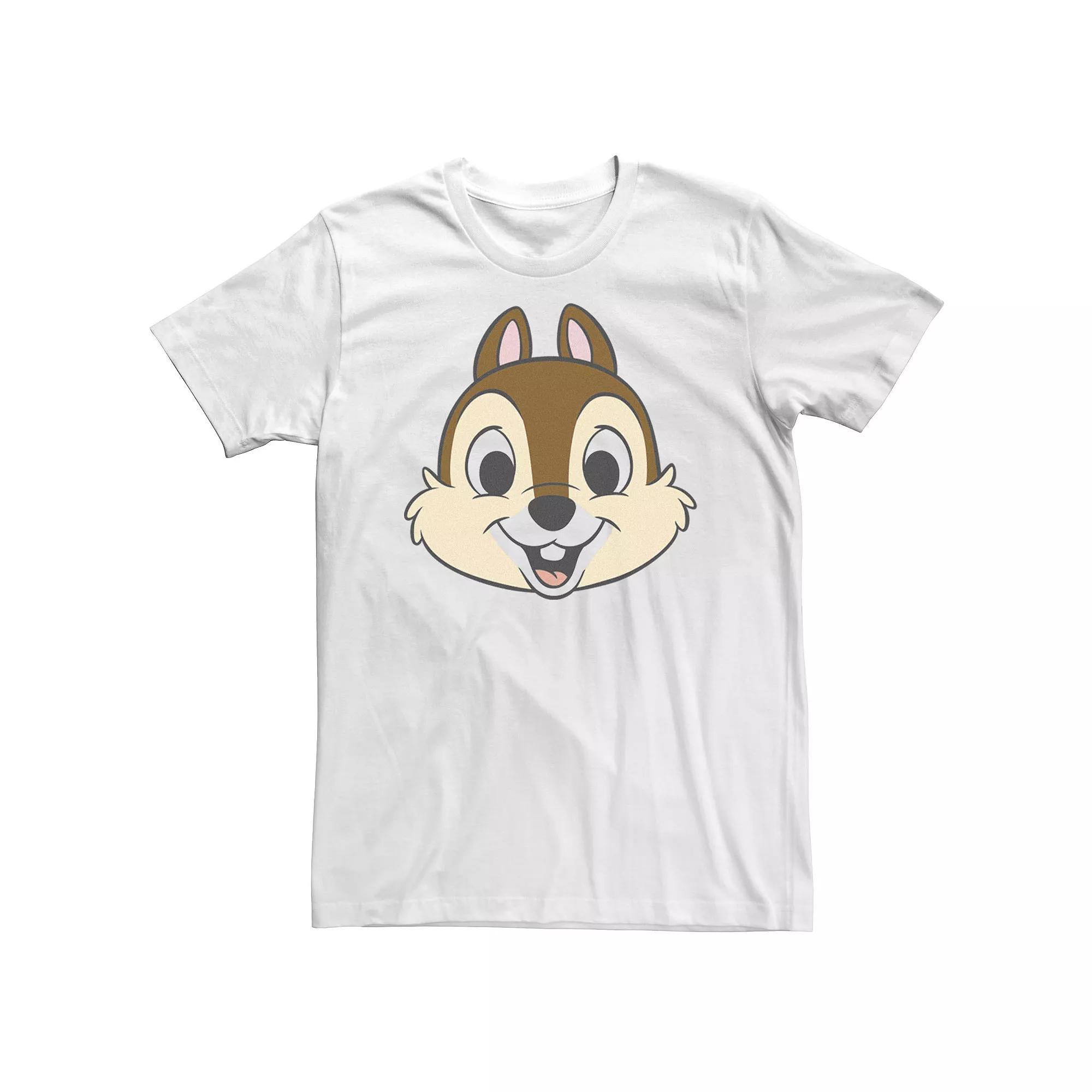 Big & Tall Disney Chip And Dale Chip With Transparent Cheeks Tee, Men's, Size: 3XL, White Product Image