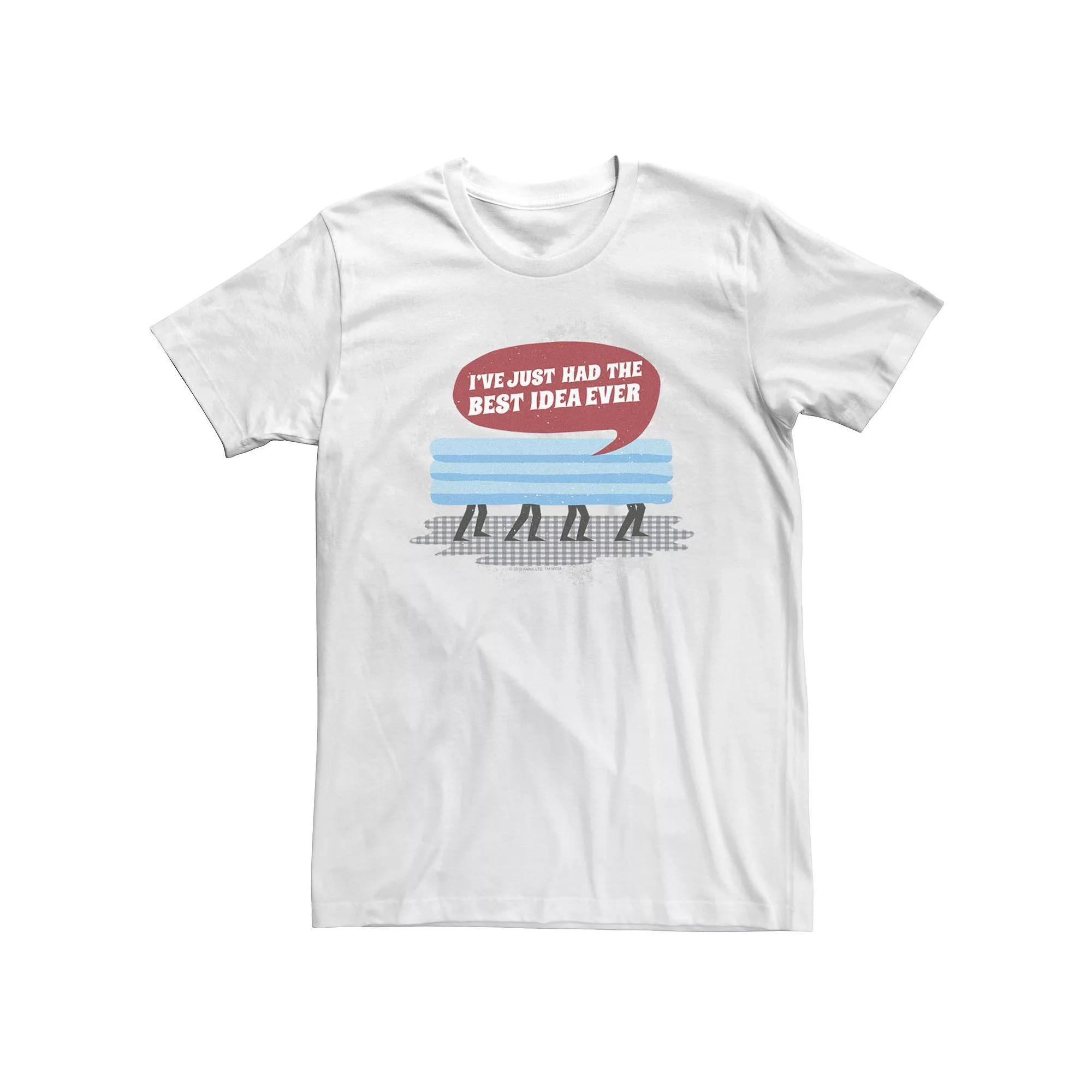 Men's Anna and the Apocalypse I Have The Best Idea Ever Pool Disguise Tee, Size: XL, White Product Image