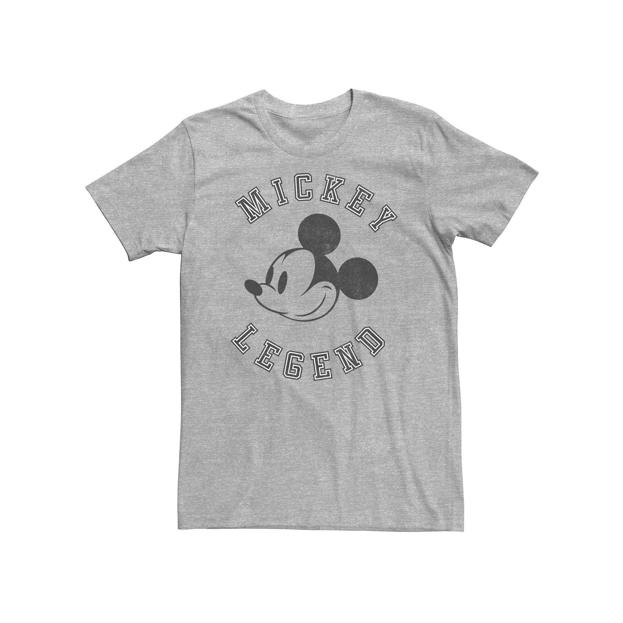 Big & Tall Disney Mickey Mouse 1928 Varsity Letters Tee, Men's, Size: 4XL, Athletic Grey Product Image