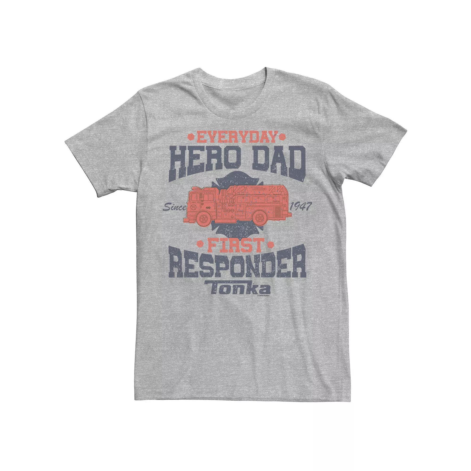 Men's Tonka Everyday Hero Dad First Responder Tee, Size: XXL, Athletic Grey Product Image