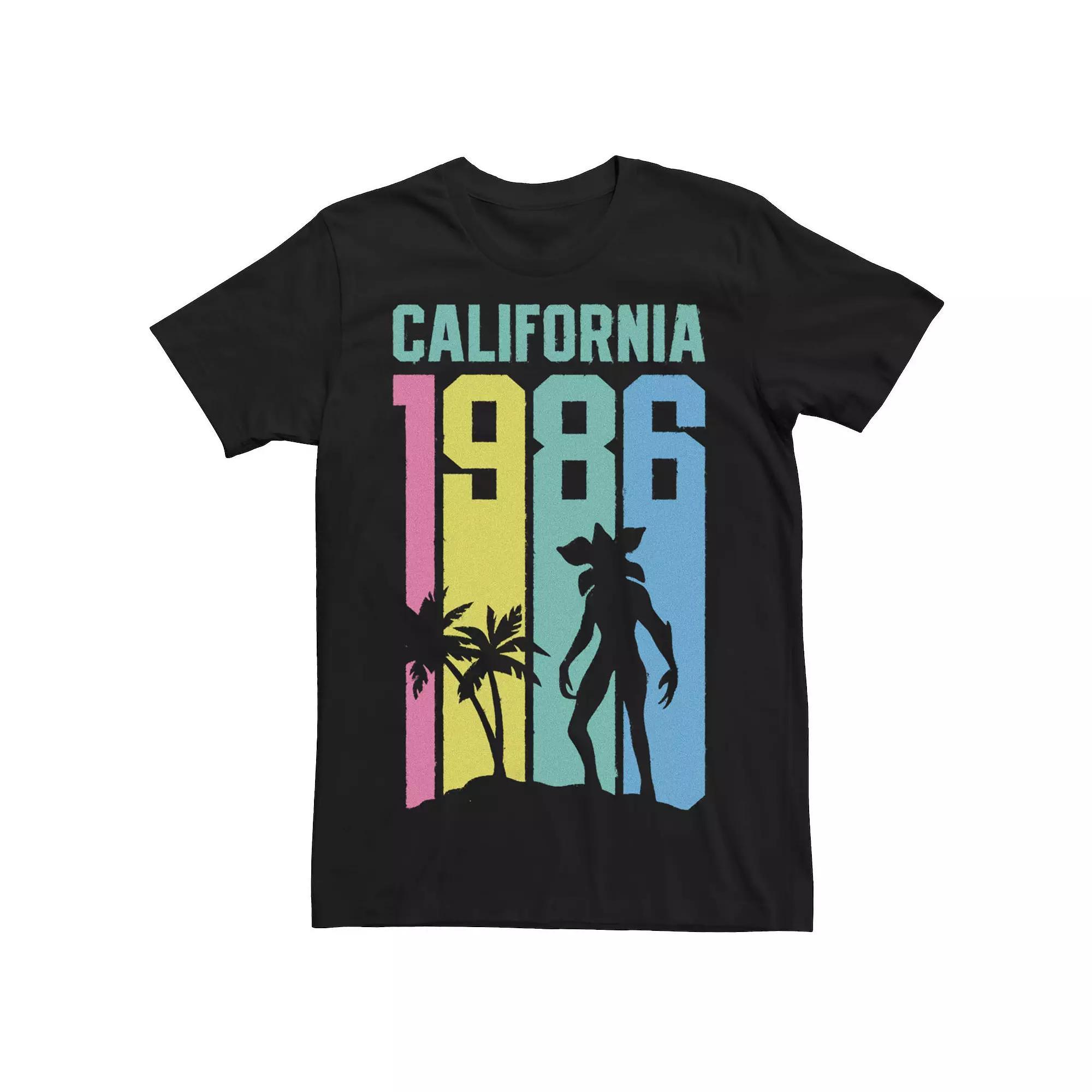 Men's Netflix Stranger Things Demogorgon Beach Tee, Size: XXL, Black Product Image