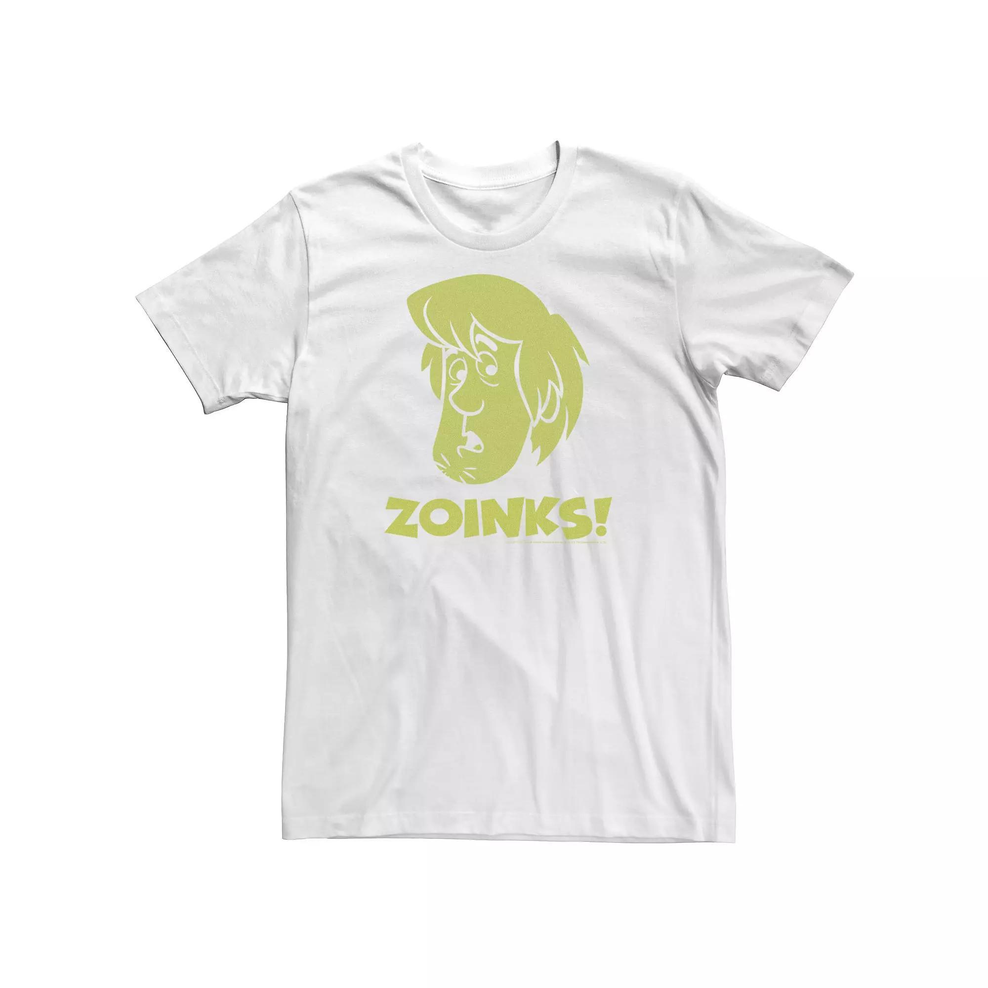 Big & Tall Scooby-Doo Shaggy Zoinks Tee, Men's, Size: XL Tall, White Product Image