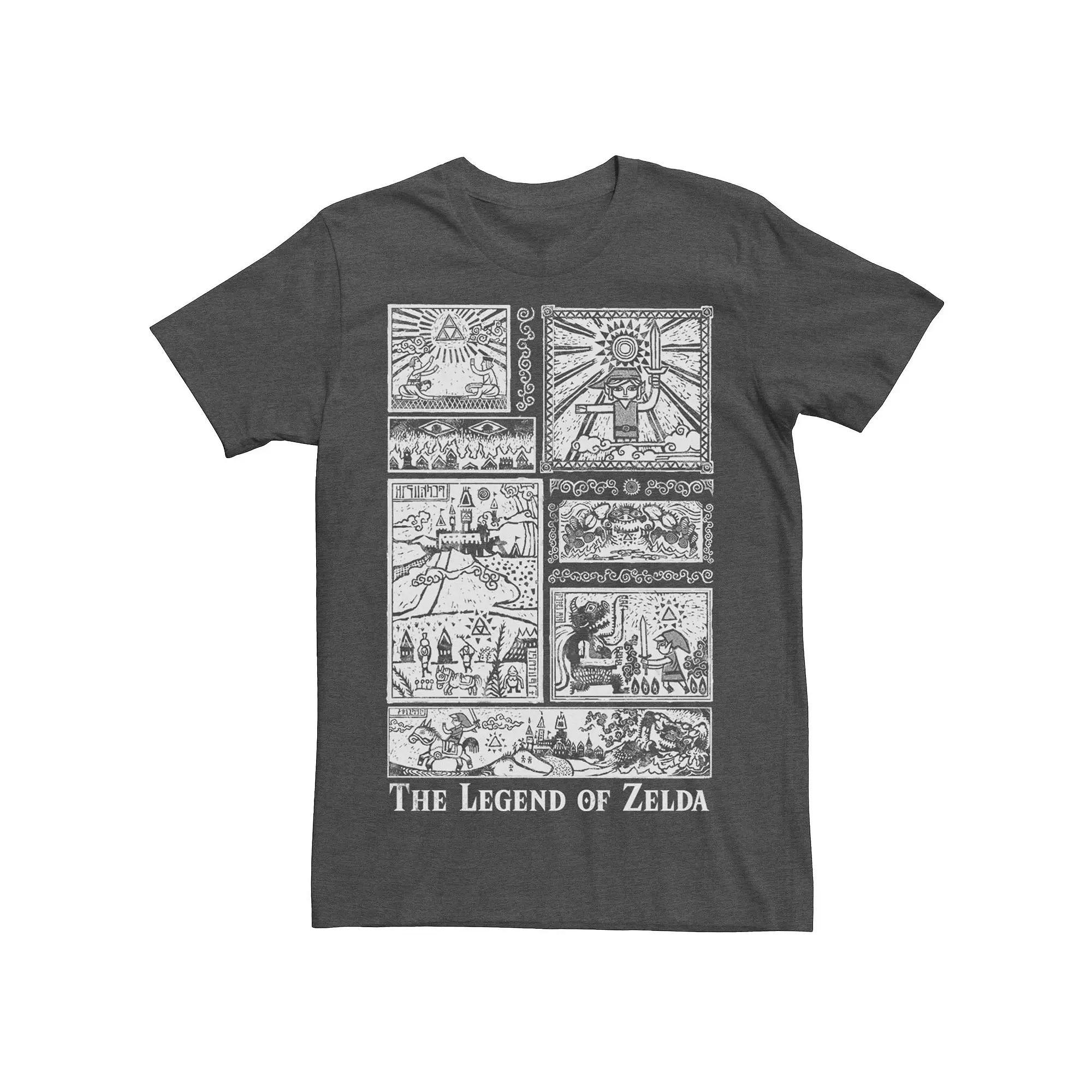 Men's Nintendo Zelda The Legend Lives Tee, Size: Small, Grey Heather Product Image