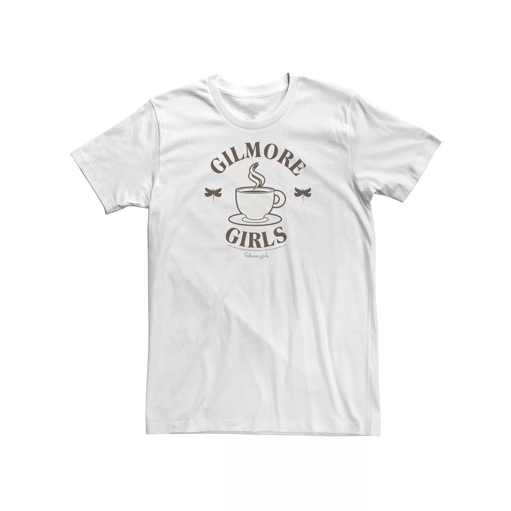 Big & Tall Gilmore Girls Coffee Cup Logo Tee, Men's, Size: 3XLT, White Product Image