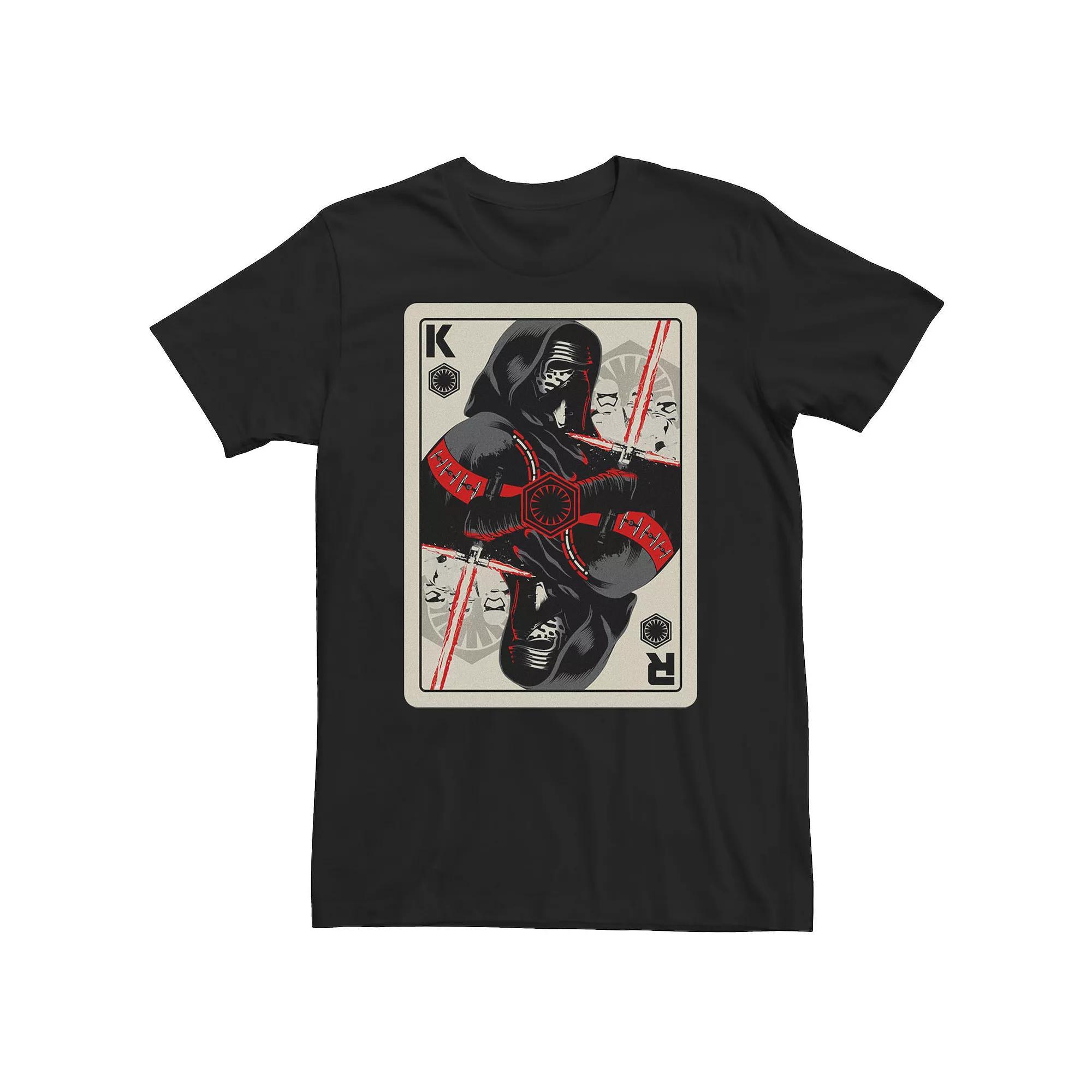 Big & Tall Star Wars Sith Playing Card Tee, Men's, Size: 4XL, Black Product Image