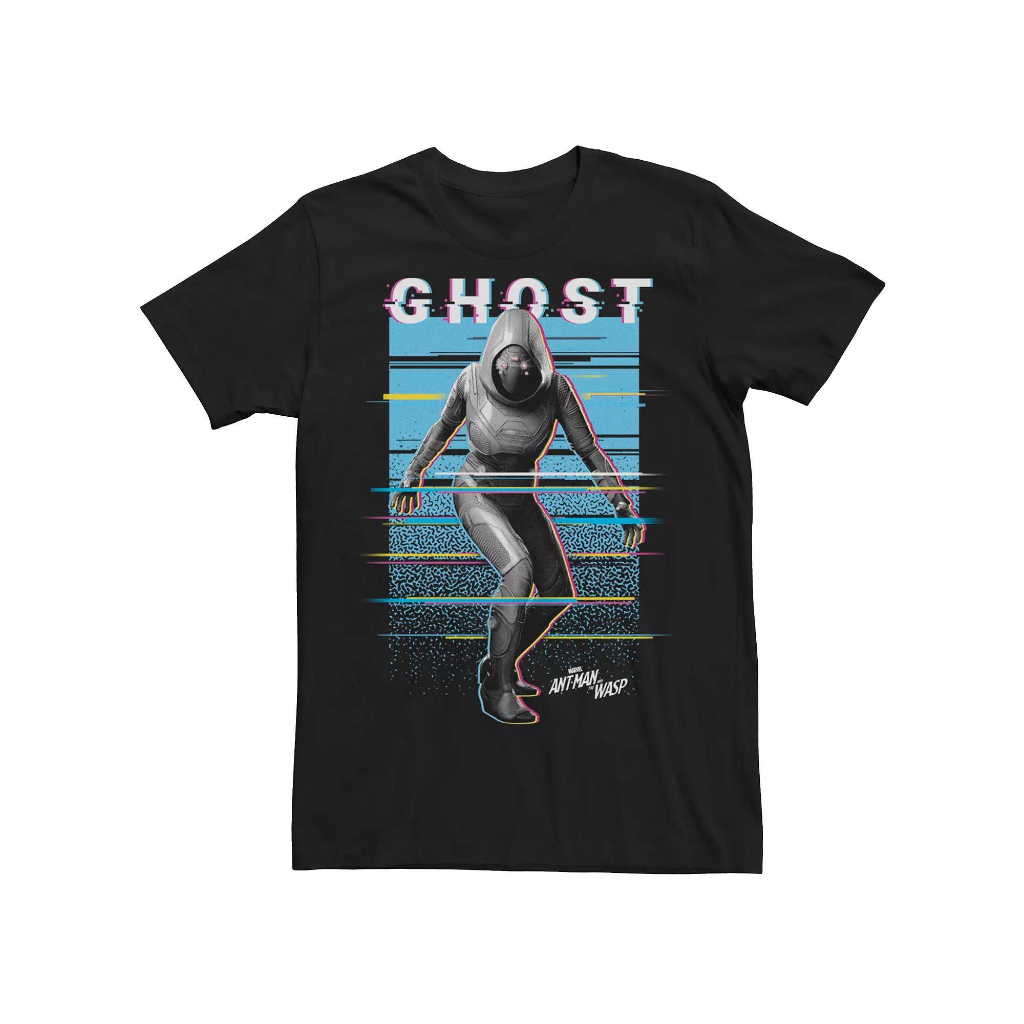 Men's Marvel Ant-Man And The Wasp Ghost Glitch Poster Tee, Size: XL, Black Product Image