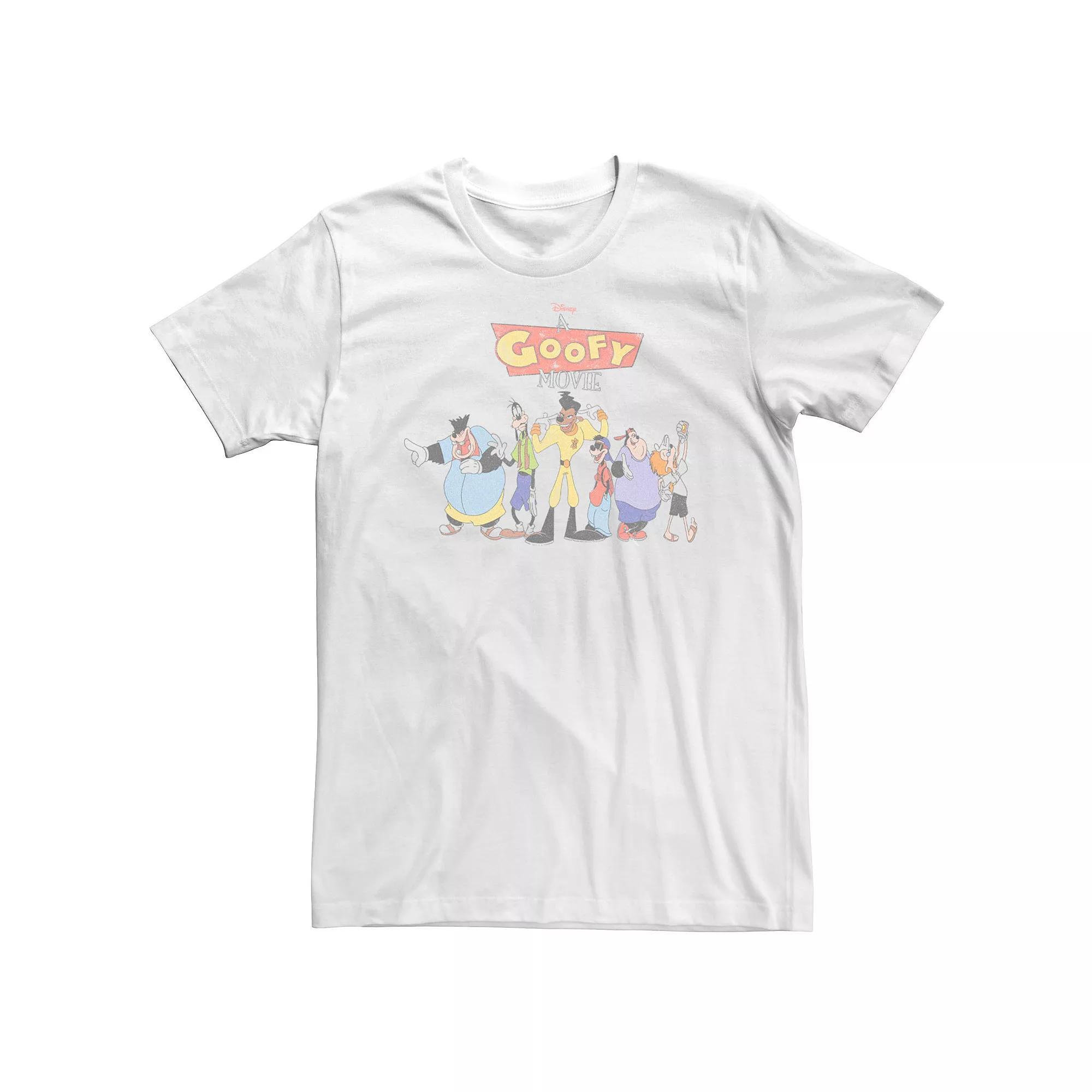 Big & Tall Disney A Goofy Movie Group Shot Logo Tee, Mens Product Image
