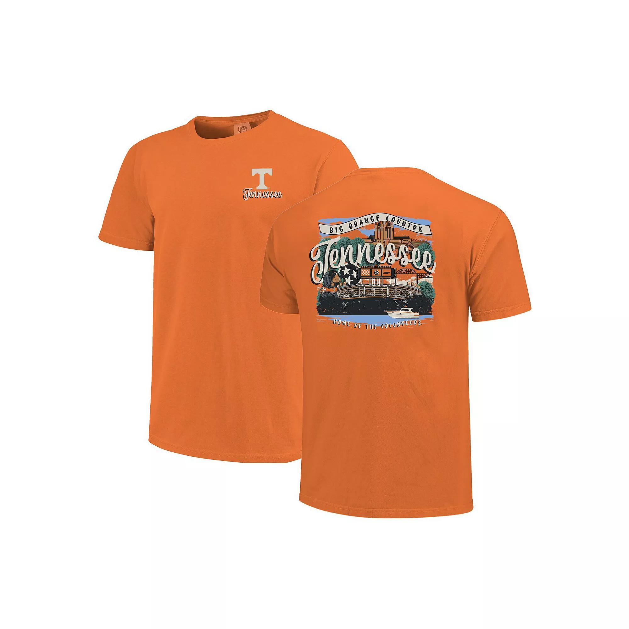 Women's Tennessee Orange Tennessee Volunteers Comfort Colors Campus Scene Drawing Script T-Shirt, Size: Small Product Image