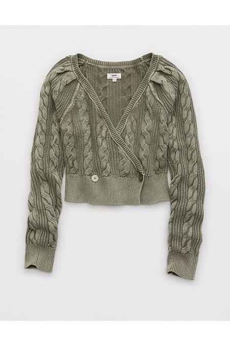 Aerie Cable Wrap Cardigan Women's Product Image