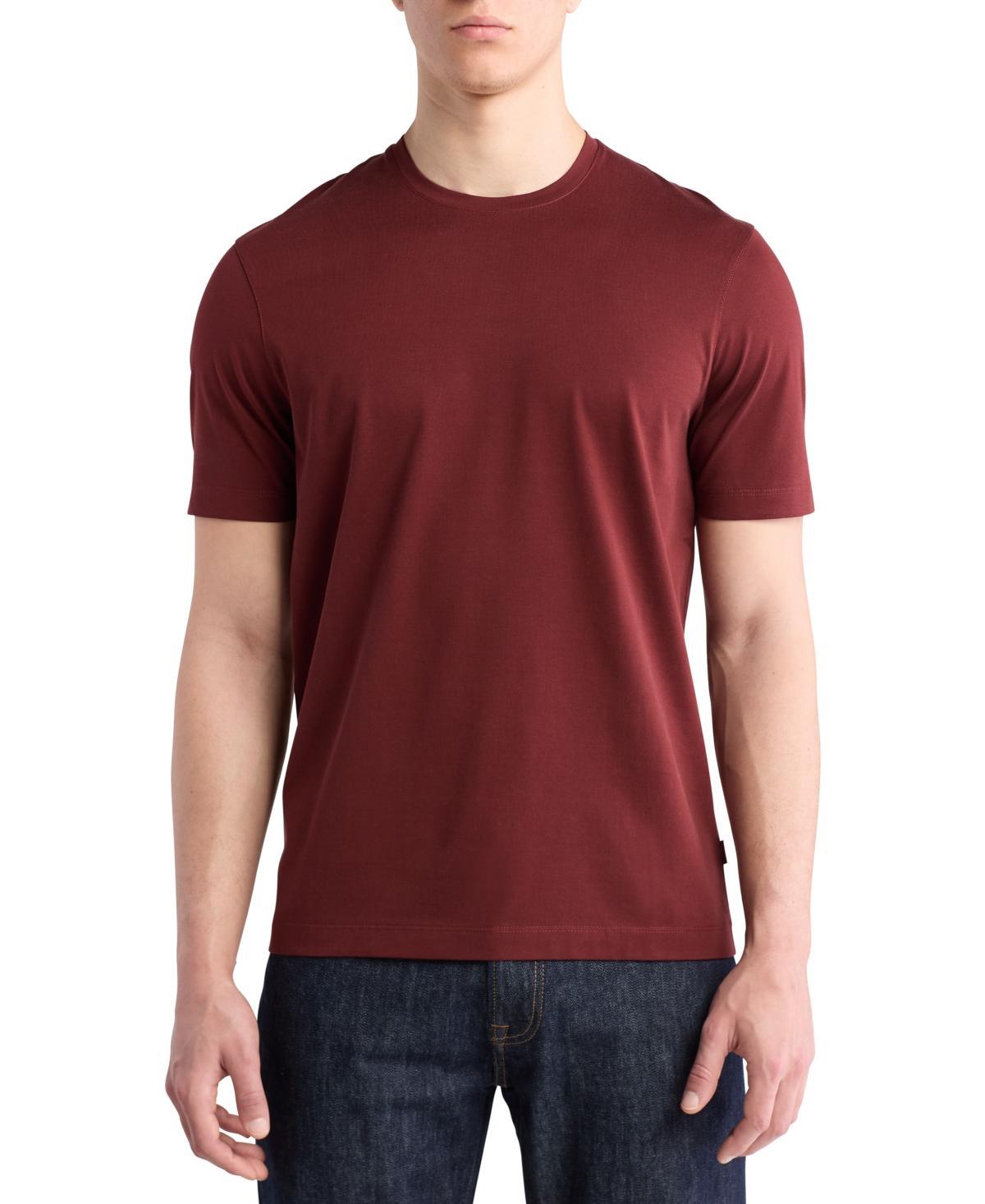 Calvin Klein Mens Double Mercerized Tailored Regular-Fit T-Shirt Product Image