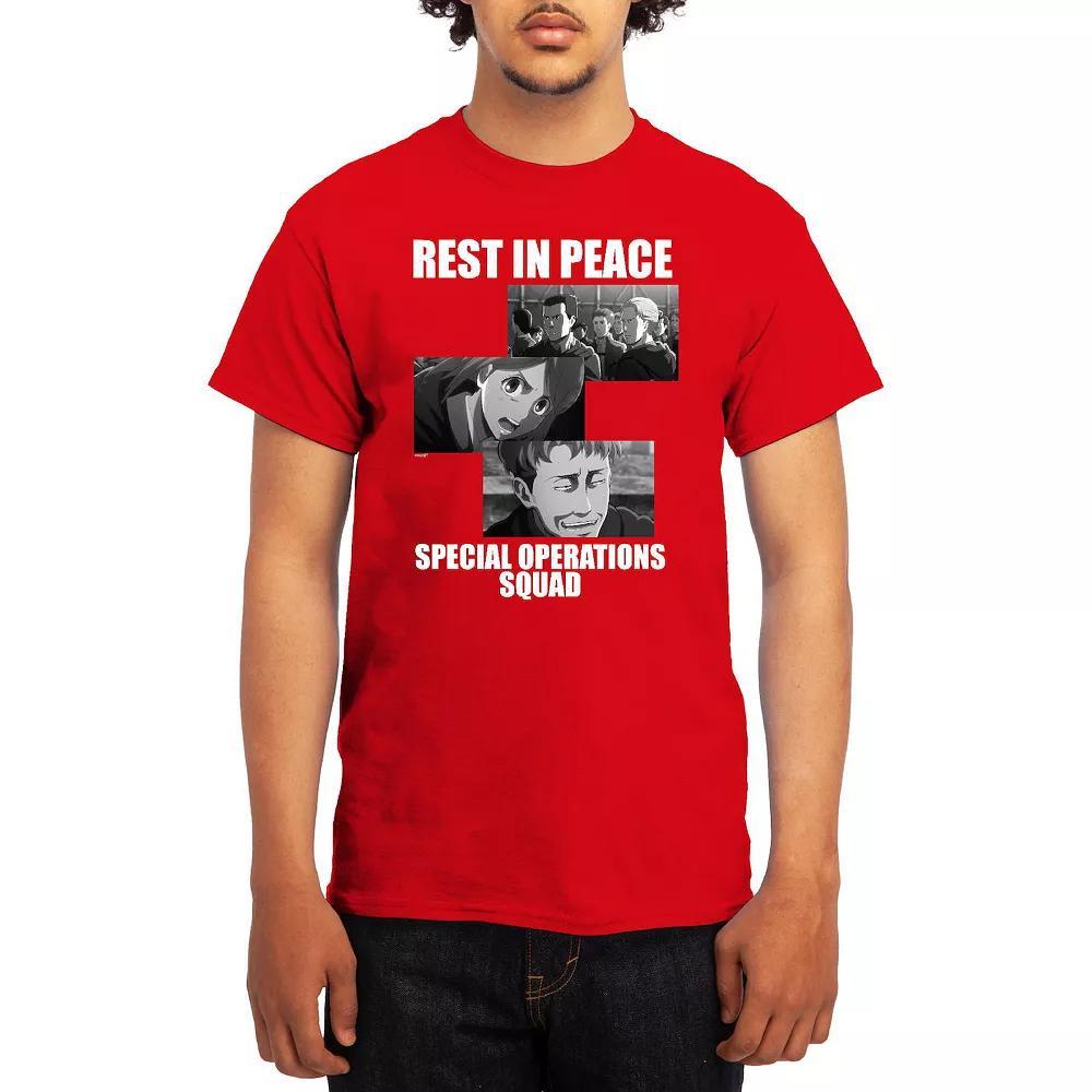 Mens Attack on Titan Rest in Peace Squad Tee Product Image