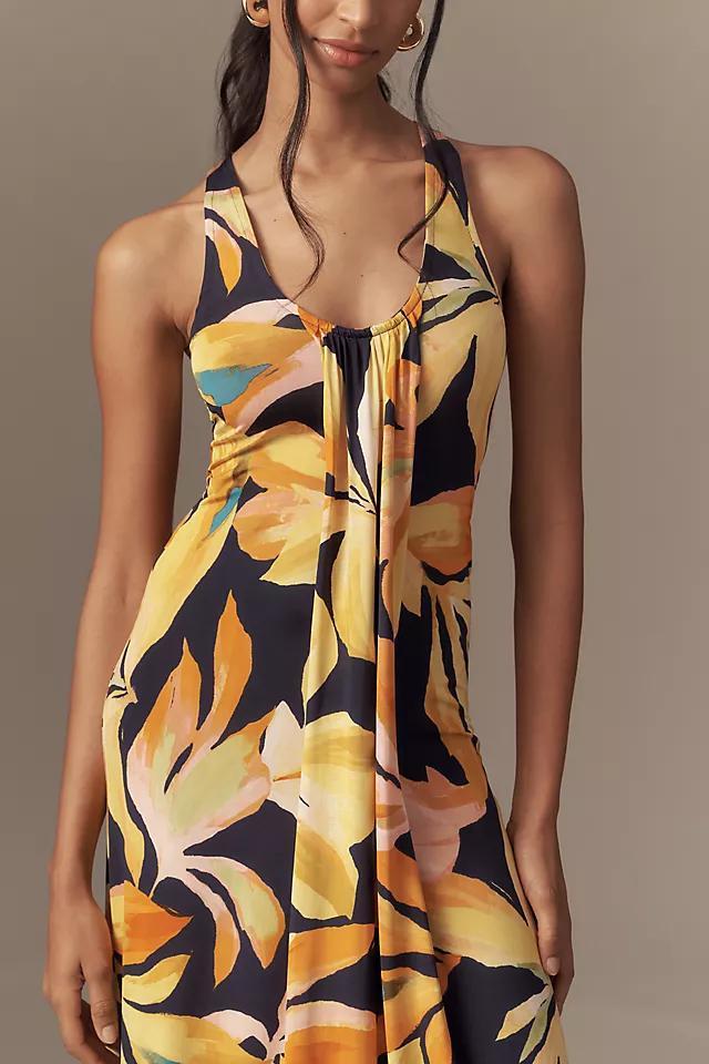 AFRM Plunge Neck Sleeveless Mesh Maxi Dress Product Image