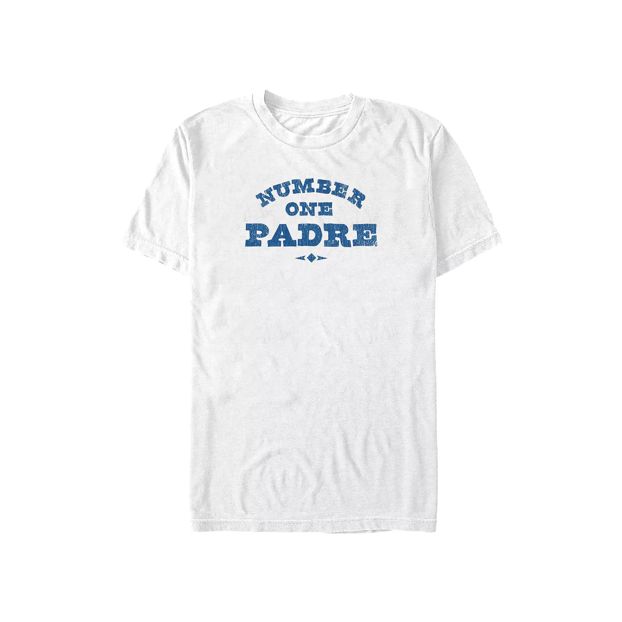Big & Tall Number One Padre Graphic Tee, Men's, Size: 4XL Tall, White Product Image
