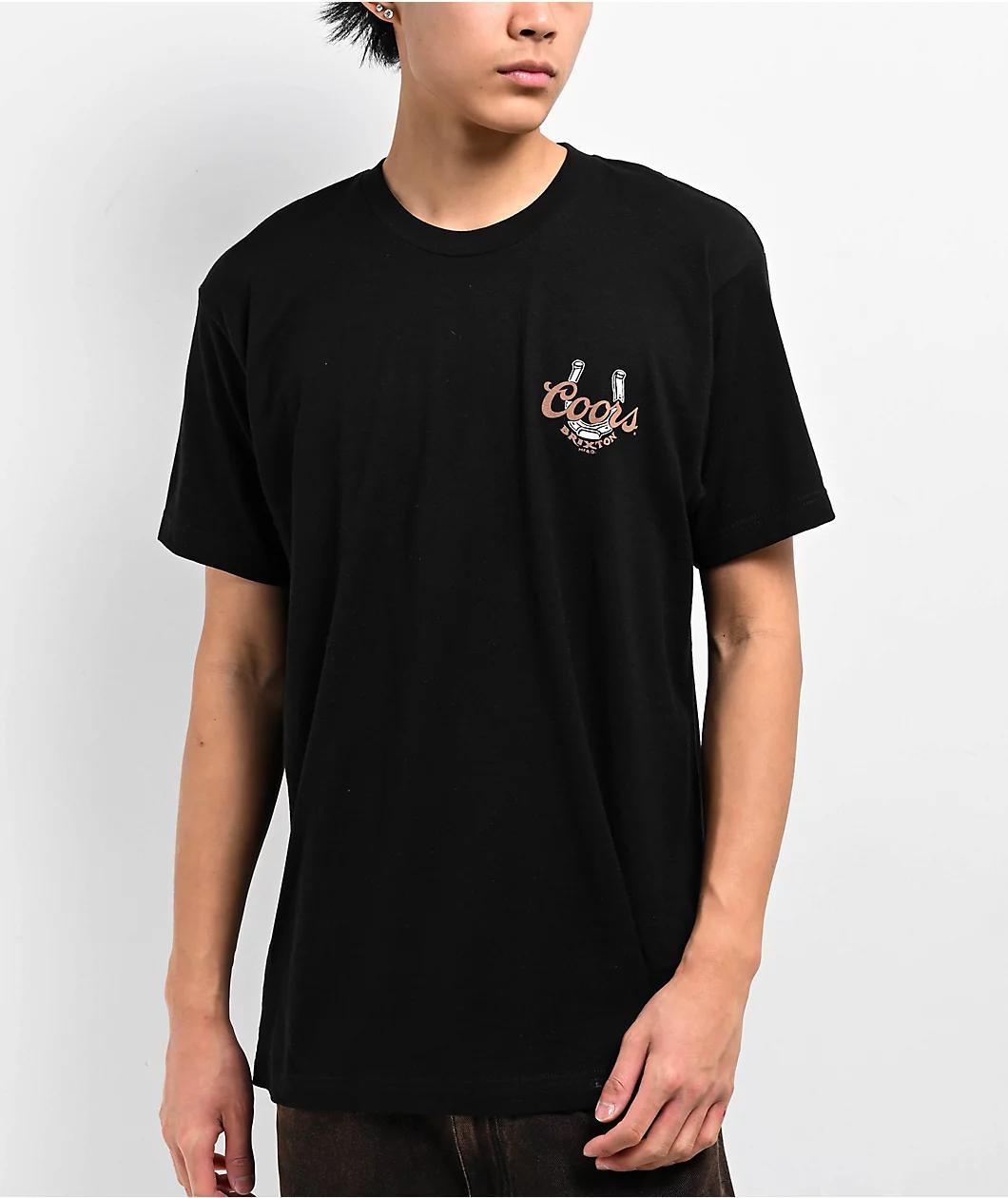 Brixton x Coors Luck Black T-Shirt Product Image