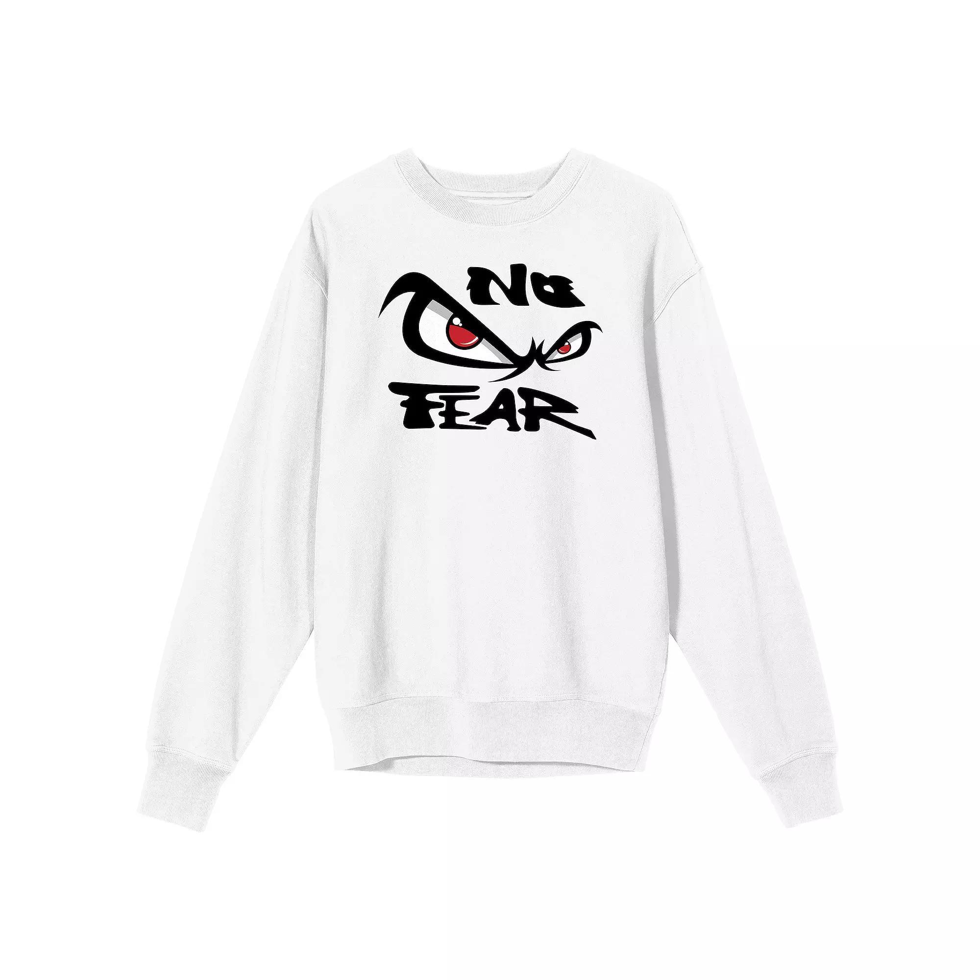 Men's No Fear Classic Logo Long Sleeve Graphic Tee, Size: Small, White Product Image