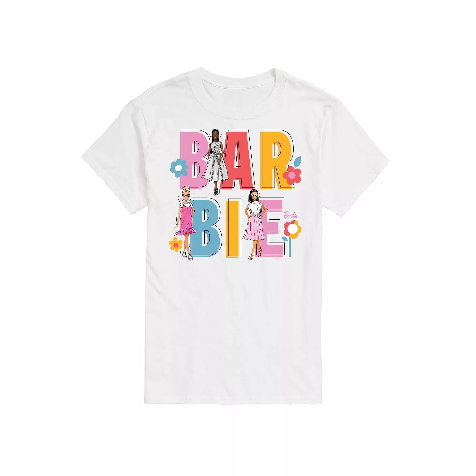 Big & Tall Barbie Spring Graphic Tee, Mens Product Image