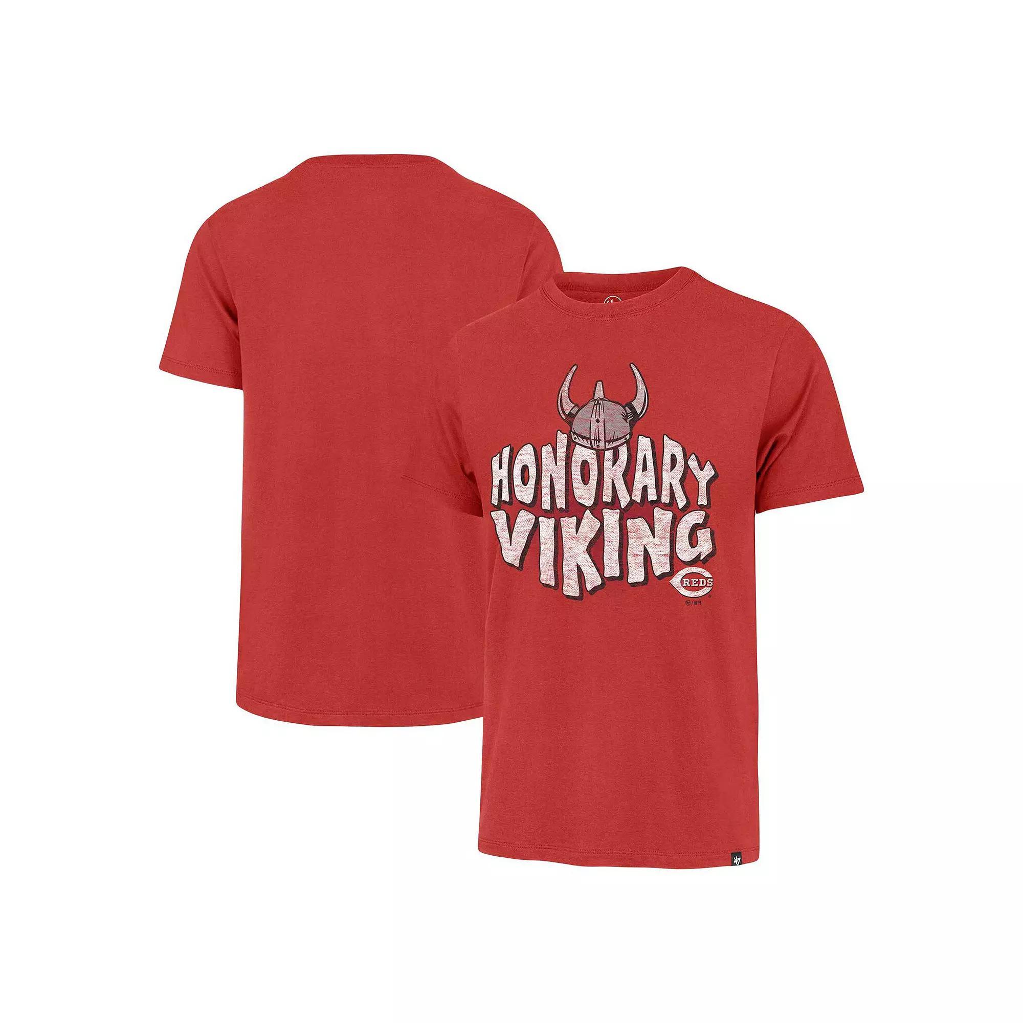 Men's '47  Red Cincinnati Reds HR Celebration T-Shirt, Size: Large, Red Red Product Image