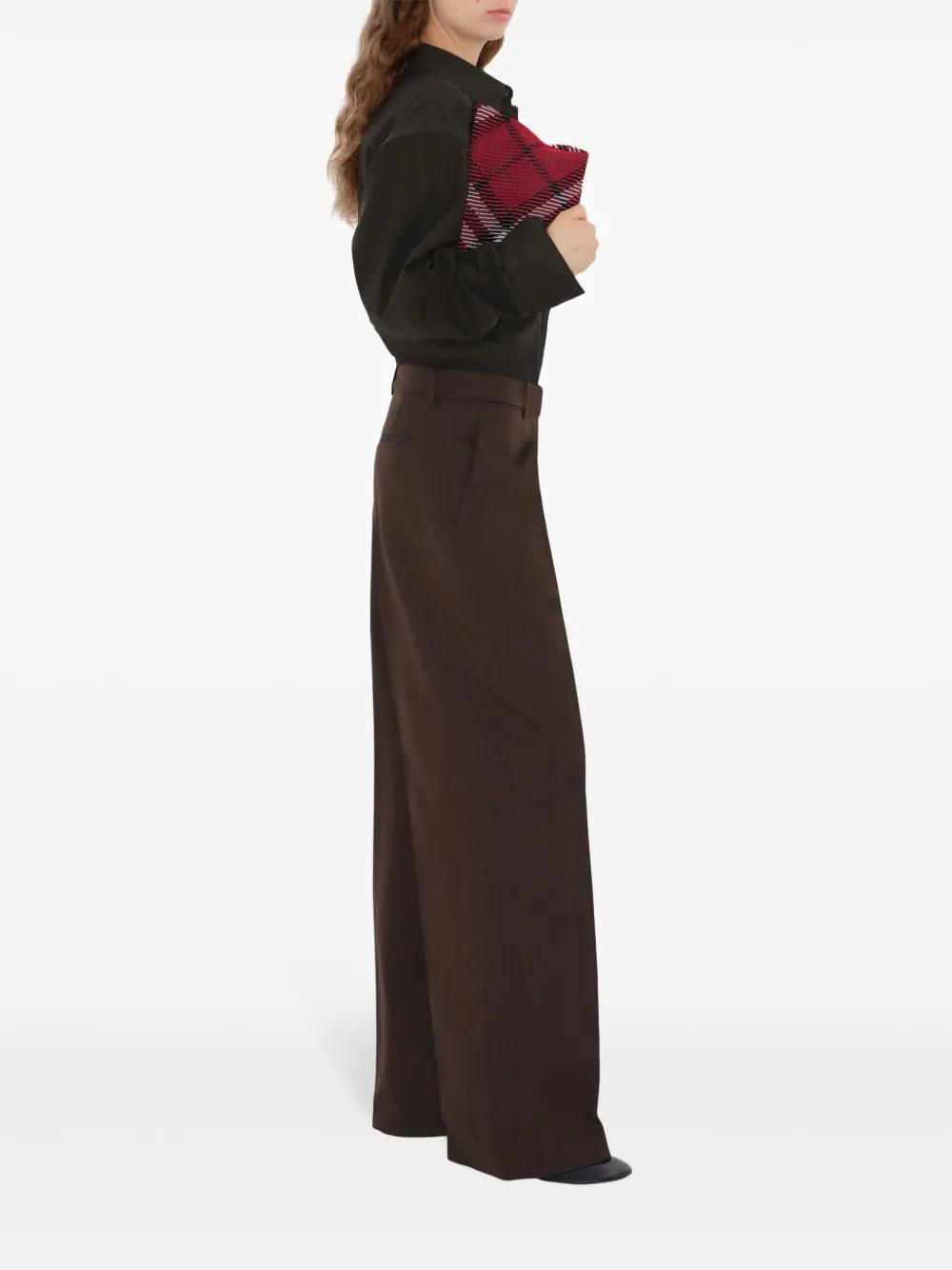 check pattern knit clutch bag  Product Image