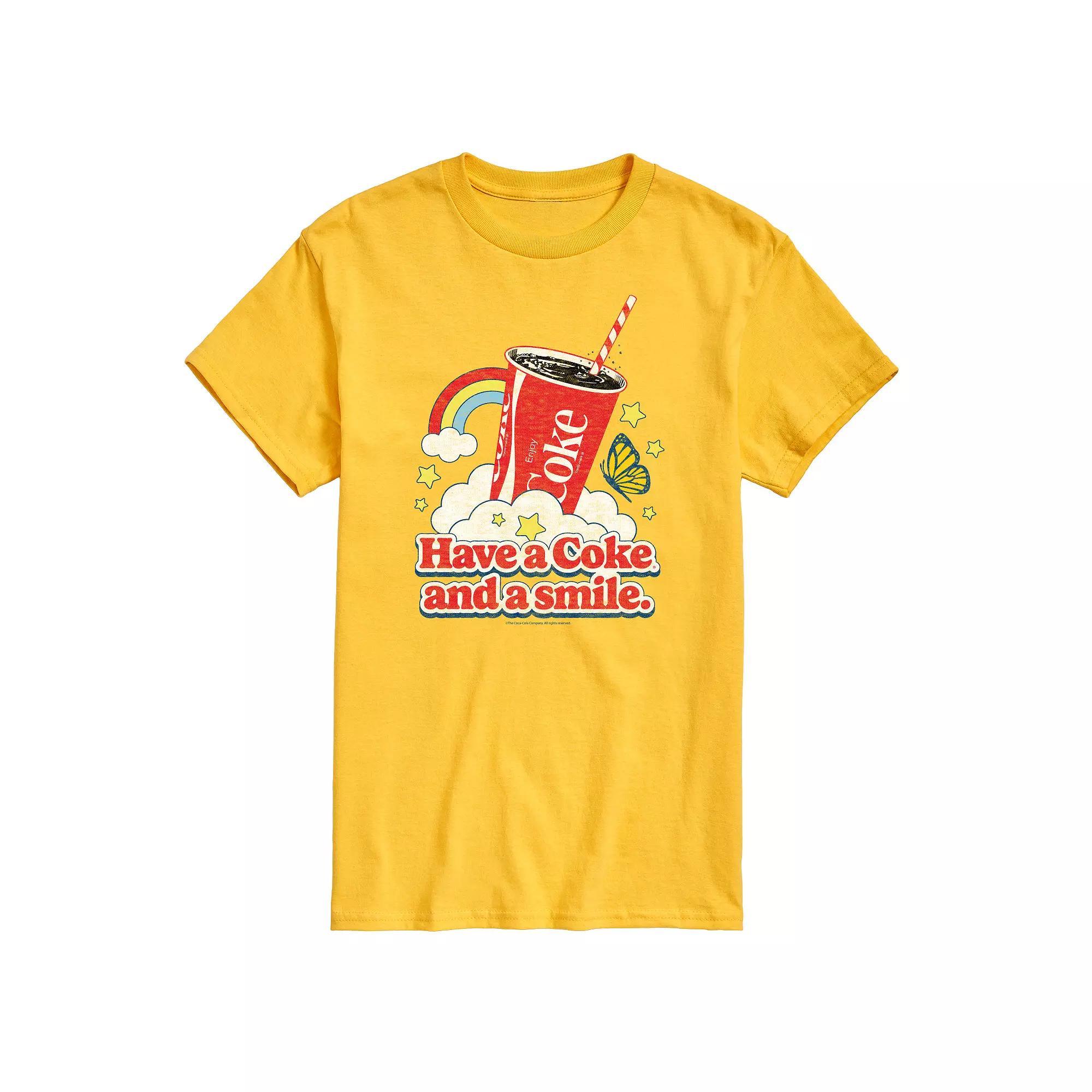 Mens Coca-Cola Have A Coke And A Smile Graphic Tee Blue Product Image