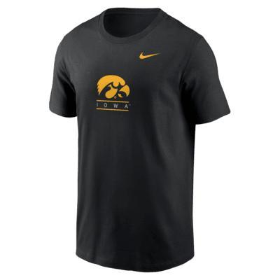 Men's Nike Black Iowa Hawkeyes 2-Hit T-Shirt, Size: 2XL Product Image