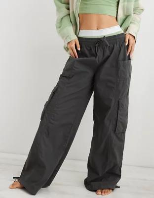 Aerie High Waisted Go-For-It Baggy Cargo Pant Product Image