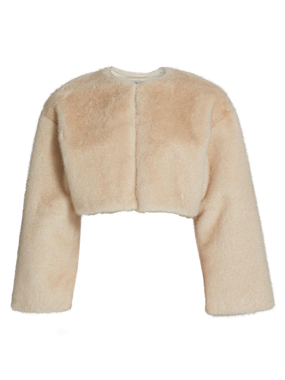 Womens Rowdie Faux Fur Jacket Product Image