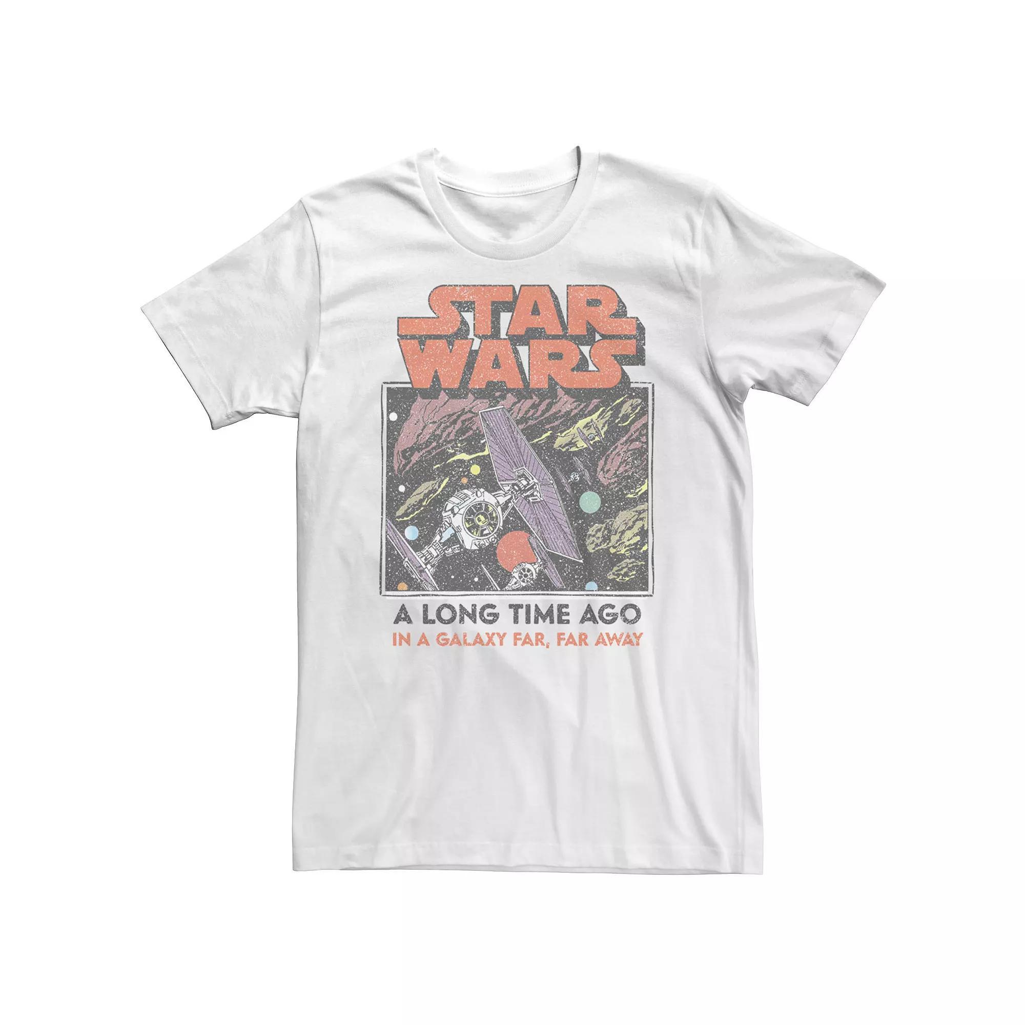 Big & Tall Star Wars TIE Fighter A Long Time Ago Tee, Men's, Size: 3XL, White Product Image