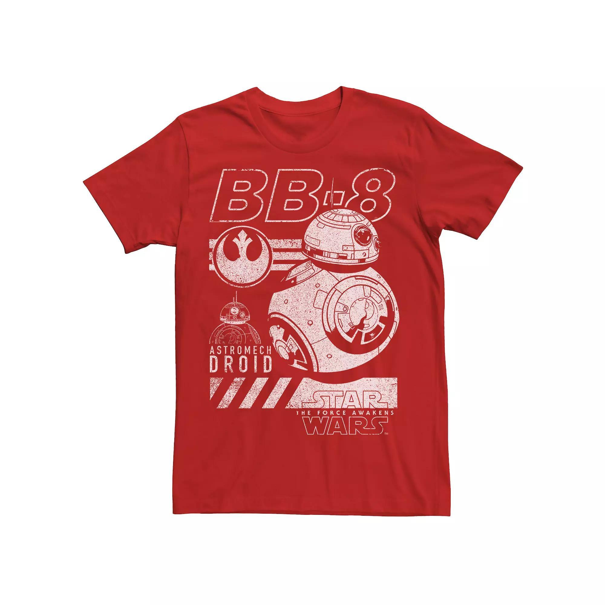 Men's Star Wars The Force Awakens BB-8 Astromech Droid Graphic Tee, Size: Small, Red Product Image